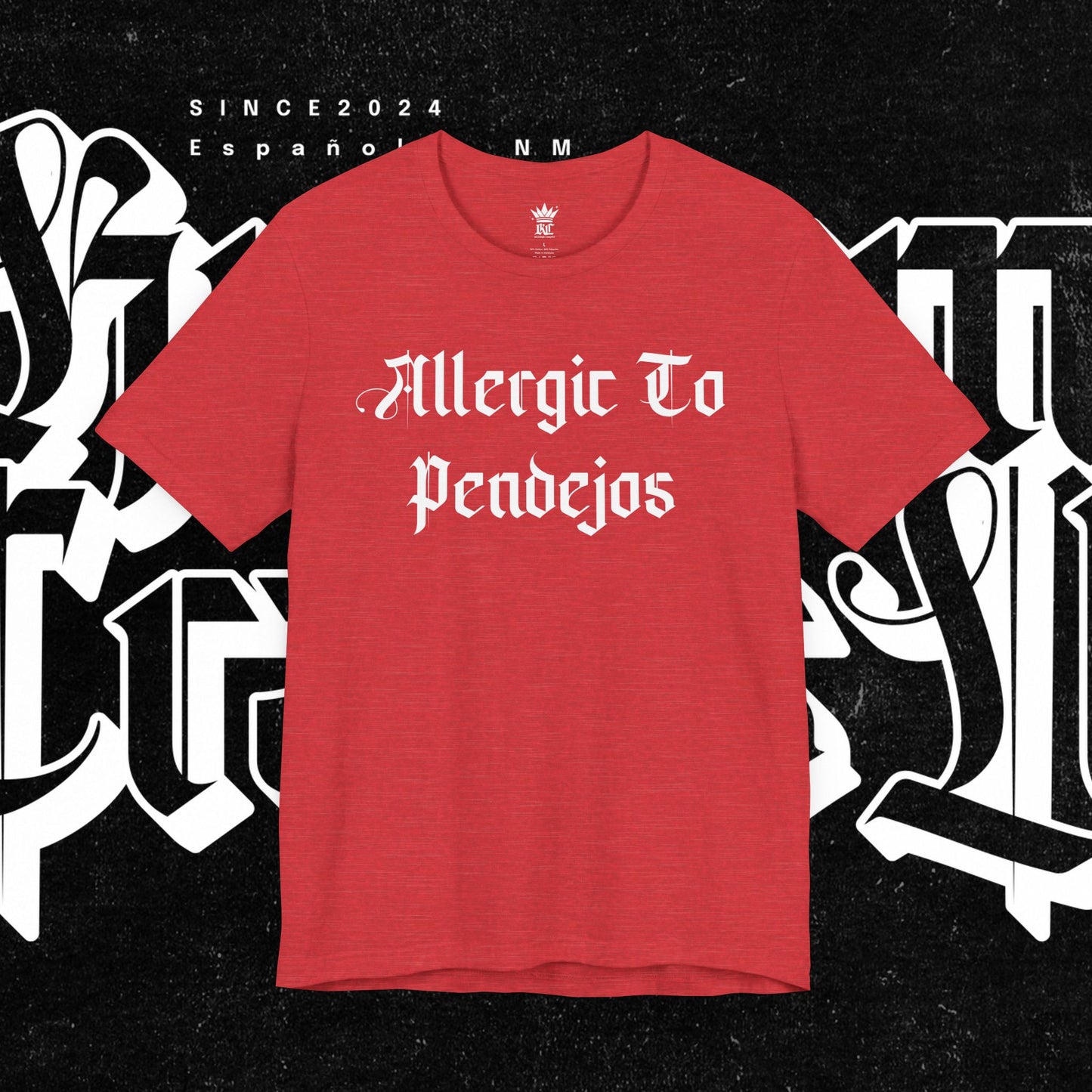 Allergic to Pendejos Unisex Jersey Tee | Casual Humor Shirt | Gift for Friends, Birthday, Humor Apparel, Everyday Wear