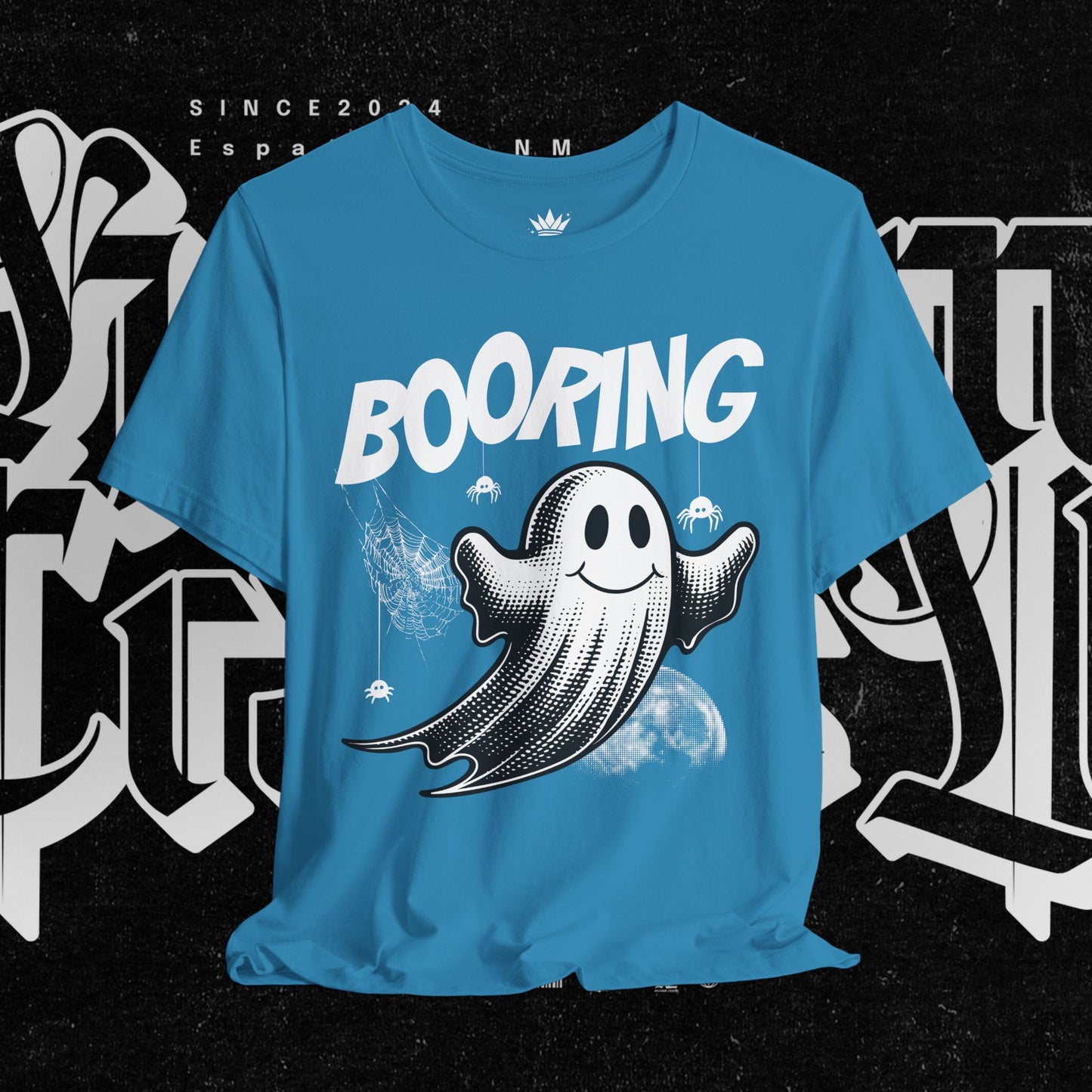 Ghostly Boo-Ring Fun Tee - Spooky Vibes, Perfect for Halloween, Casual Wear, Gift for Ghost Lovers, Graphic Tee, Trendy Outfit