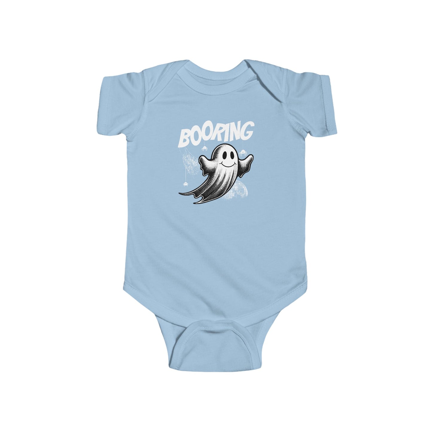 Boo-ring Halloween Baby Bodysuit, Cute Infant Costume, Ghost Graphic Onesie, Baby Shower Gift, Toddler Halloween Outfit