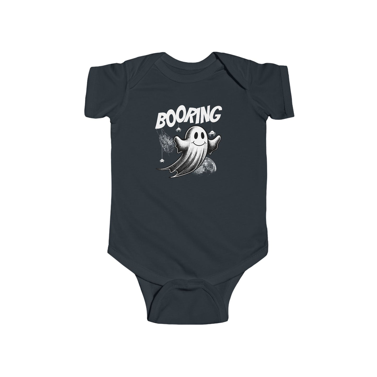 Boo-ring Halloween Baby Bodysuit, Cute Infant Costume, Ghost Graphic Onesie, Baby Shower Gift, Toddler Halloween Outfit