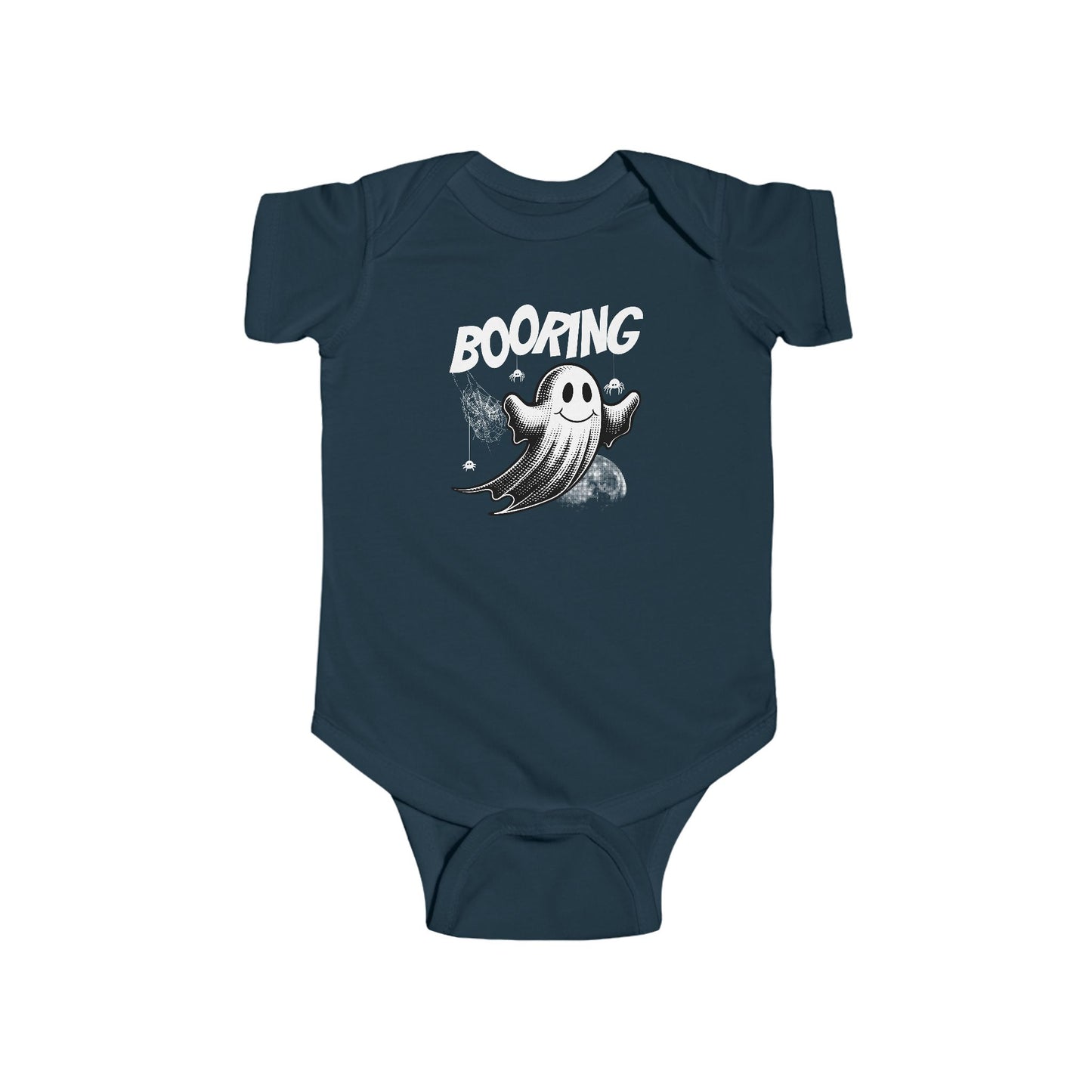 Boo-ring Halloween Baby Bodysuit, Cute Infant Costume, Ghost Graphic Onesie, Baby Shower Gift, Toddler Halloween Outfit