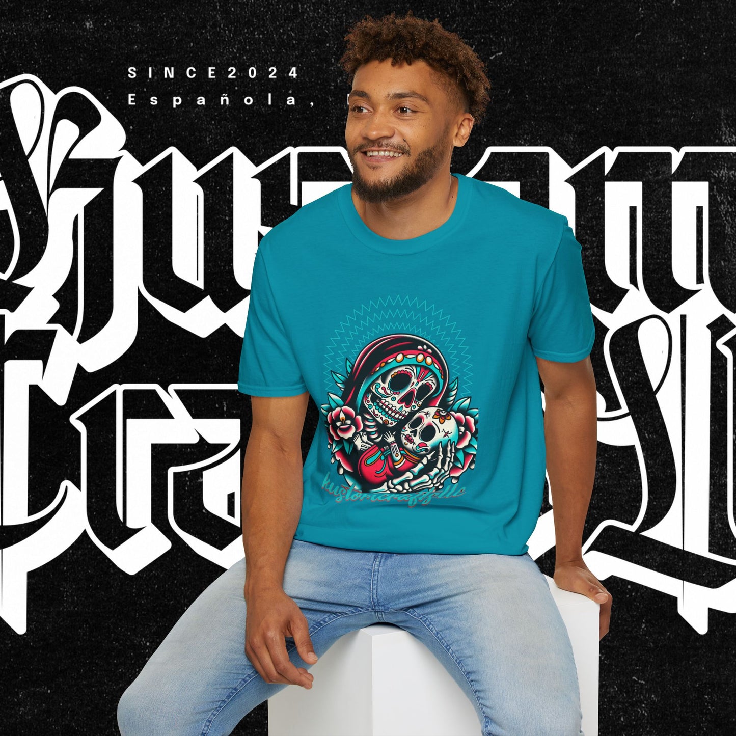 La Madre Day of the Dead Skull T-Shirt, Graphic Tee, Unisex Shirt, Halloween Costume, Gift for Her, Trendy Graphic Apparel
