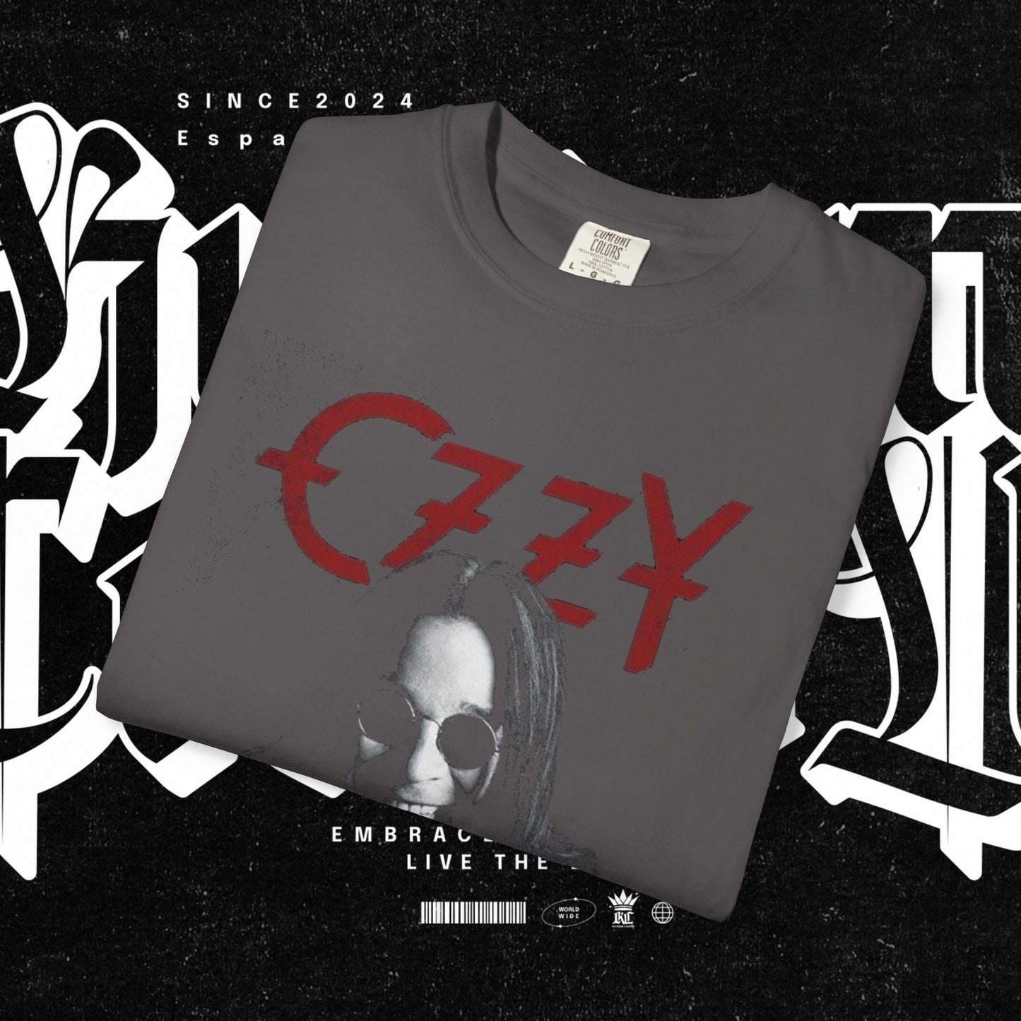 RIP Ozzy Edgy Graphic T-Shirt, Unisex Soft Tee, Casual Streetwear, Concert Outfit, Gift for Music Lovers, Artistic Apparel