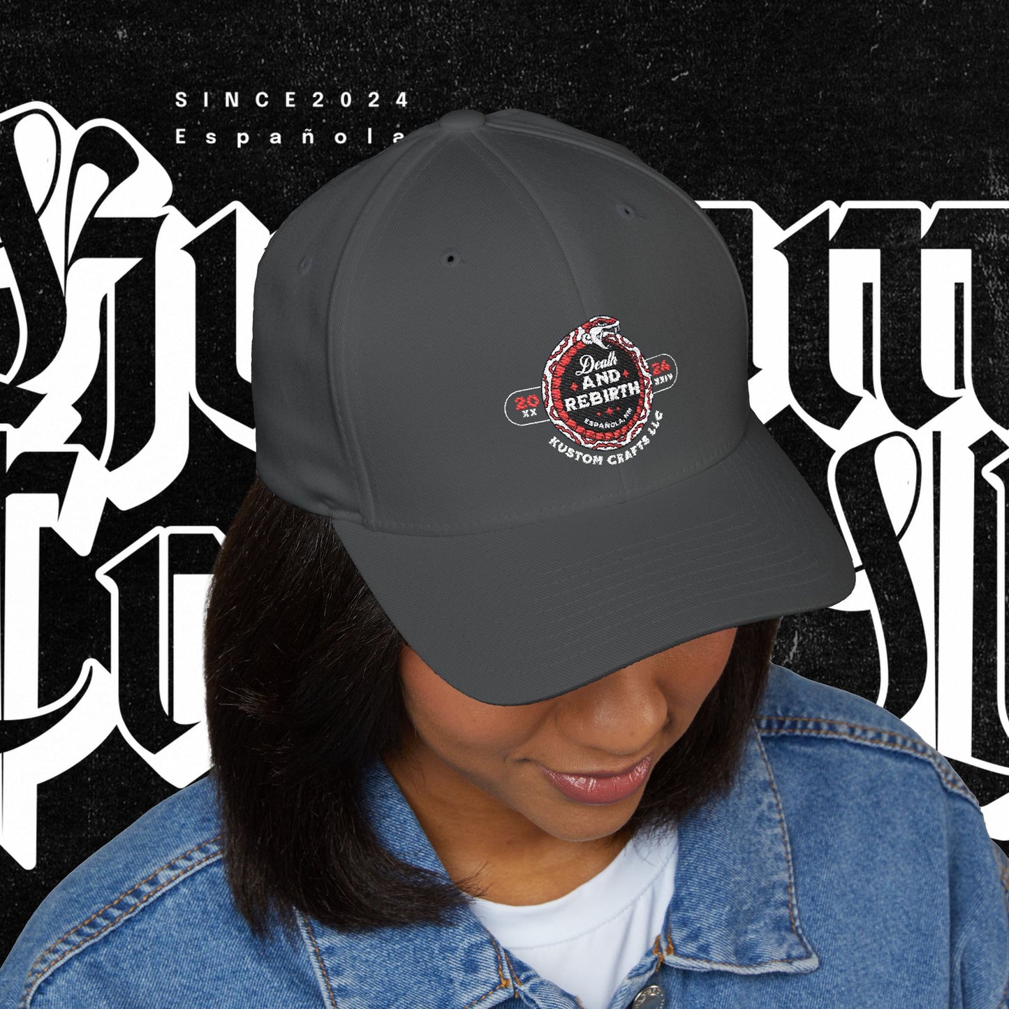 Embroidered Death and Rebirth Cap
