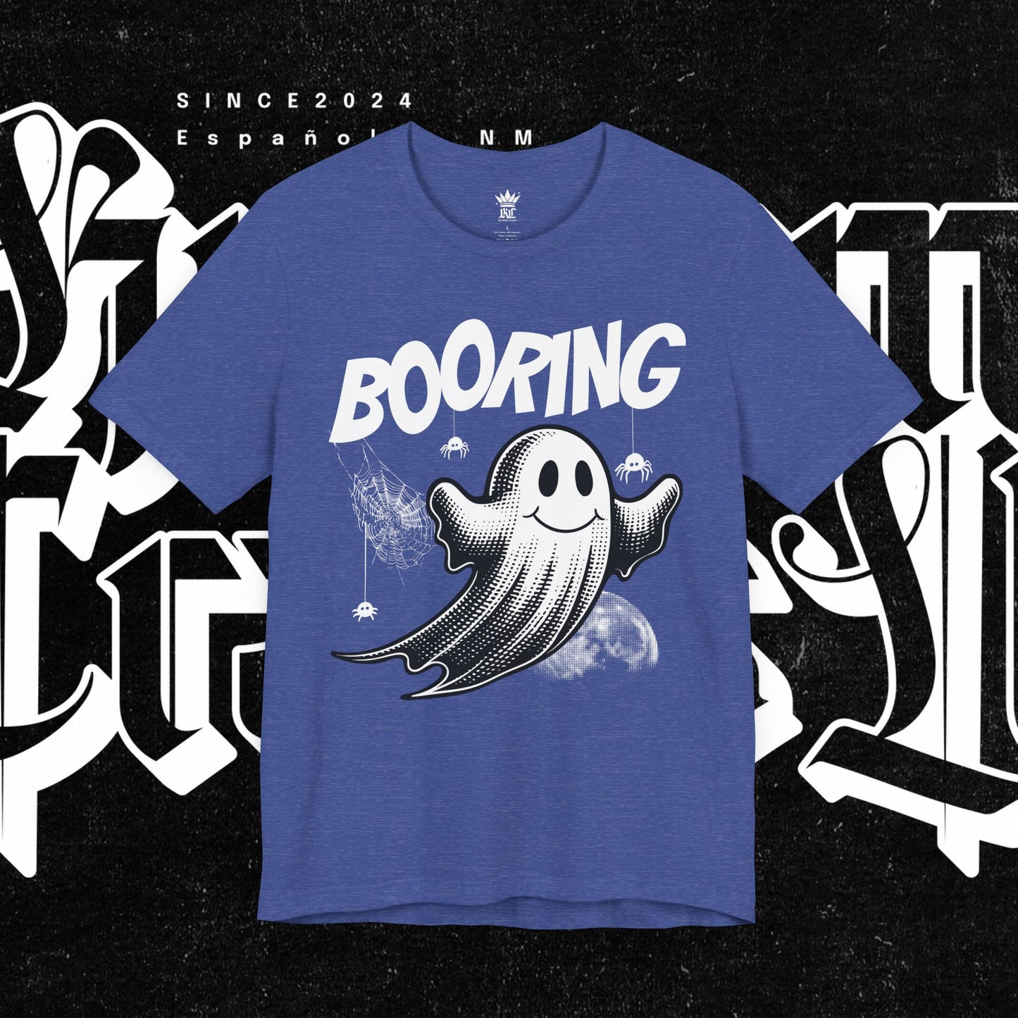 Ghostly Boo-Ring Fun Tee - Spooky Vibes, Perfect for Halloween, Casual Wear, Gift for Ghost Lovers, Graphic Tee, Trendy Outfit
