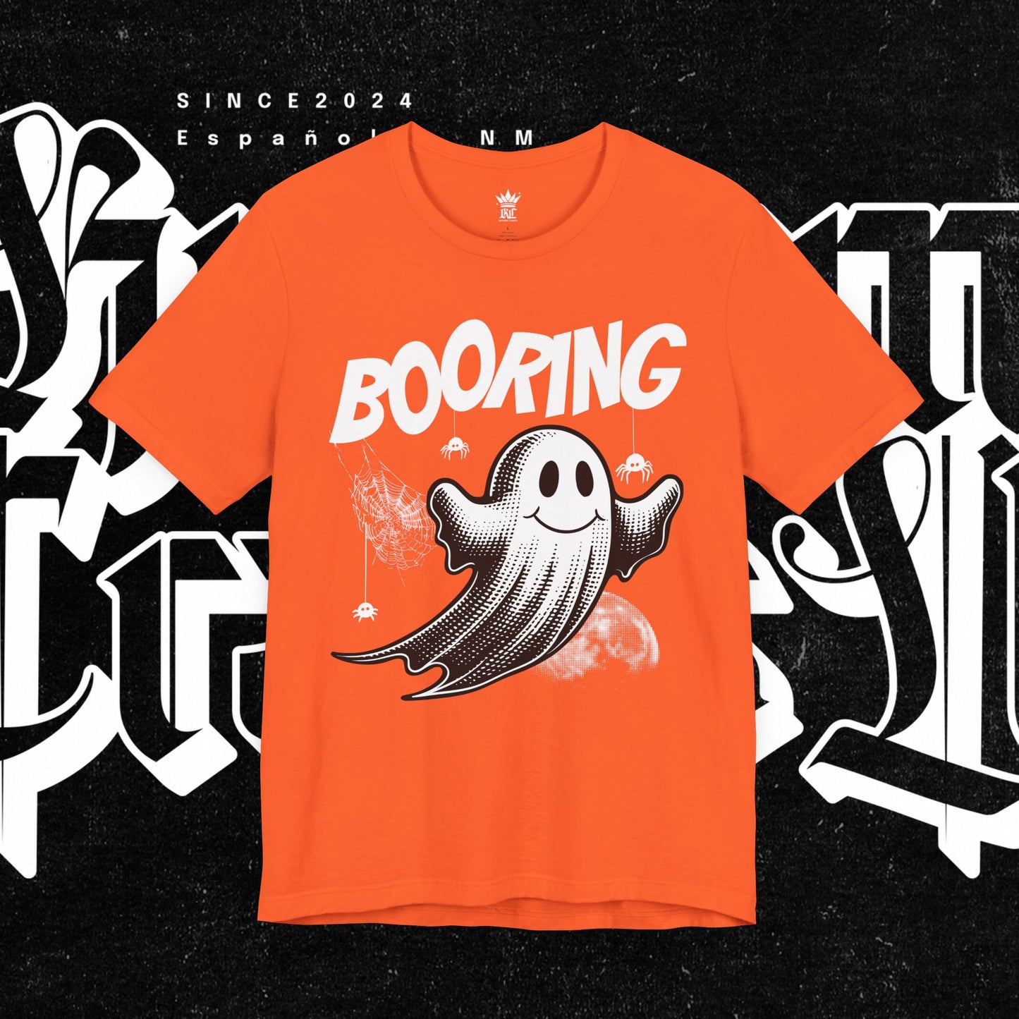 Ghostly Boo-Ring Fun Tee - Spooky Vibes, Perfect for Halloween, Casual Wear, Gift for Ghost Lovers, Graphic Tee, Trendy Outfit