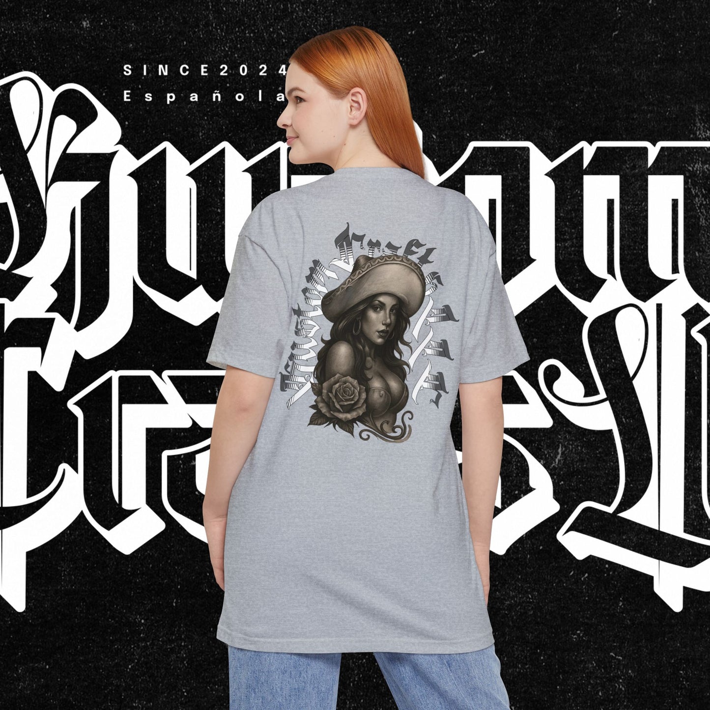 TALL-T Senora Street Art Unisex TALL T-Shirt, Graphic Tee for Urban Style, Casual Wear, Gift for Art Lovers, Birthday, Streetwear