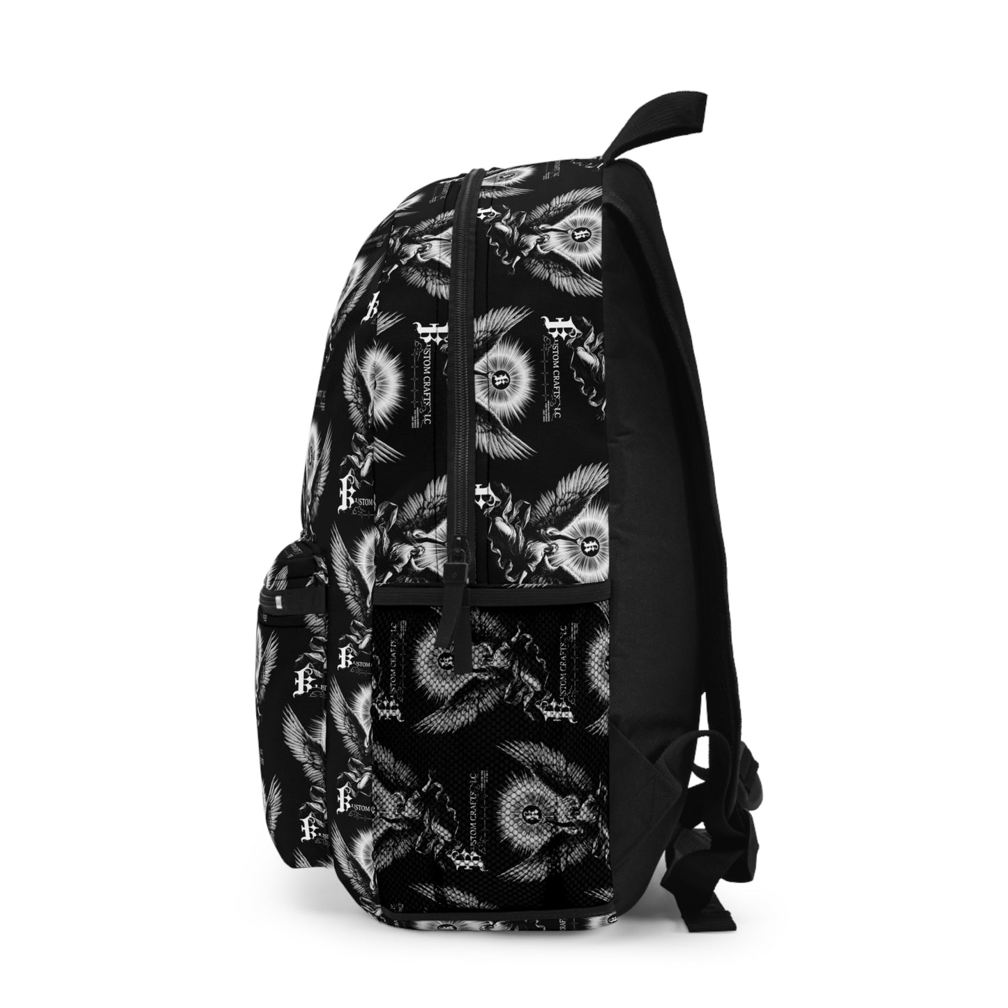 Heavenly Bureau Backpack, Celestial Travel Bag, Sacred Rucksack, Angelic Knapsack, Divine Daypack, Spiritual Carryall, Heavenly Bureau for