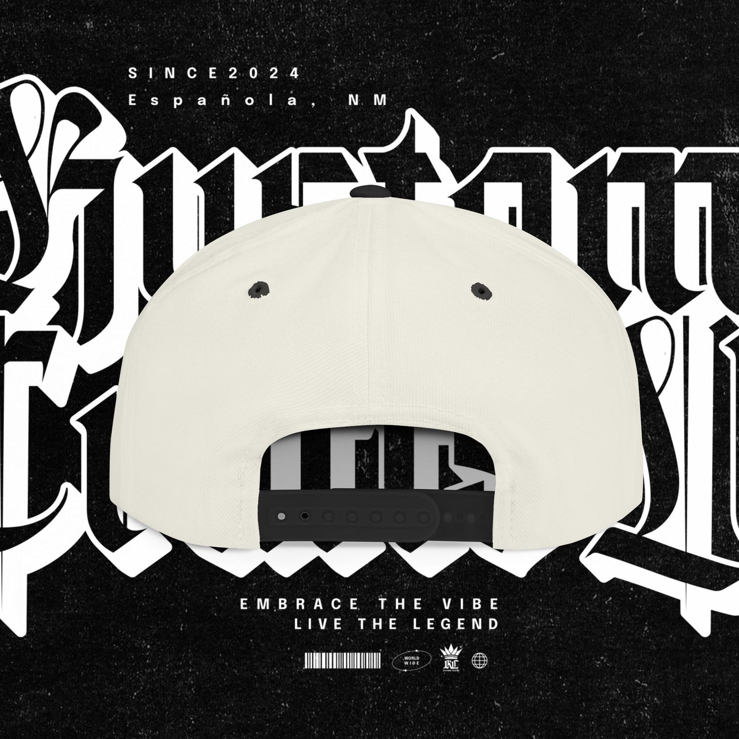 Custom Flat Bill Snapback Hat | Embrace the Vibe, Live the Legend | Perfect for Streetwear, Festivals, Casual Outings, Gifts