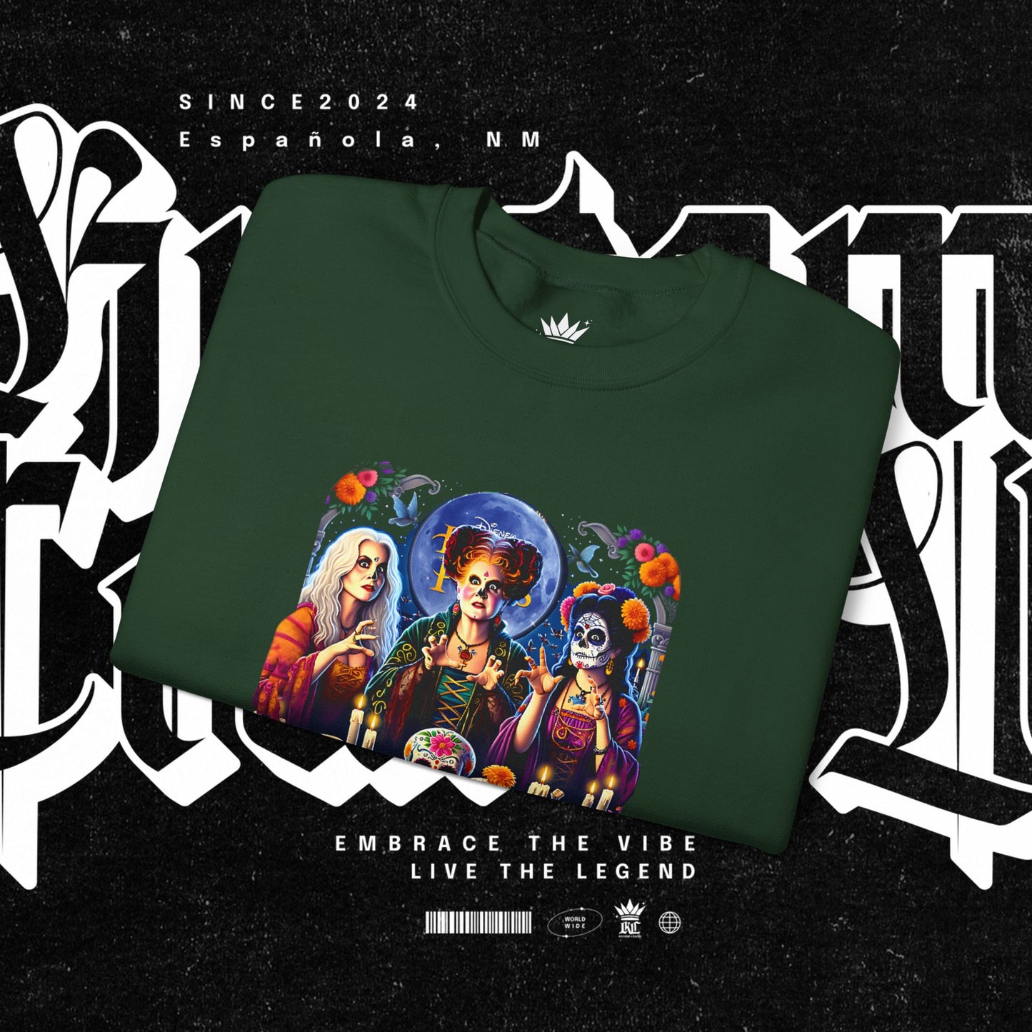 Sanderson Sisters Crewneck Sweatshirt, Halloween Sweatshirt, Casual Fall Fashion, Unisex Sweater, Art Print Sweatshirt