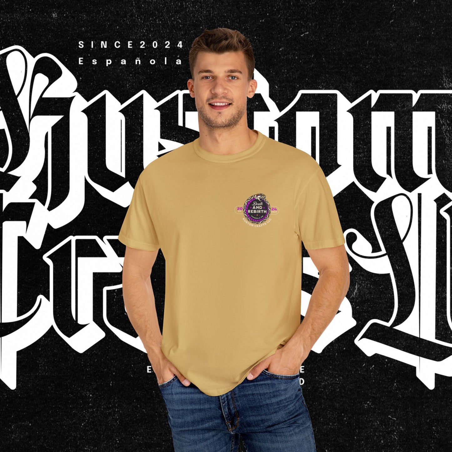 Death and Rebirth Bright Purple/Pink Snake Graphic Tee, Death Rebirth Unisex T-shirt, Streetwear Alternative Fashion, Serpent Design Shirt, Edgy Clothing