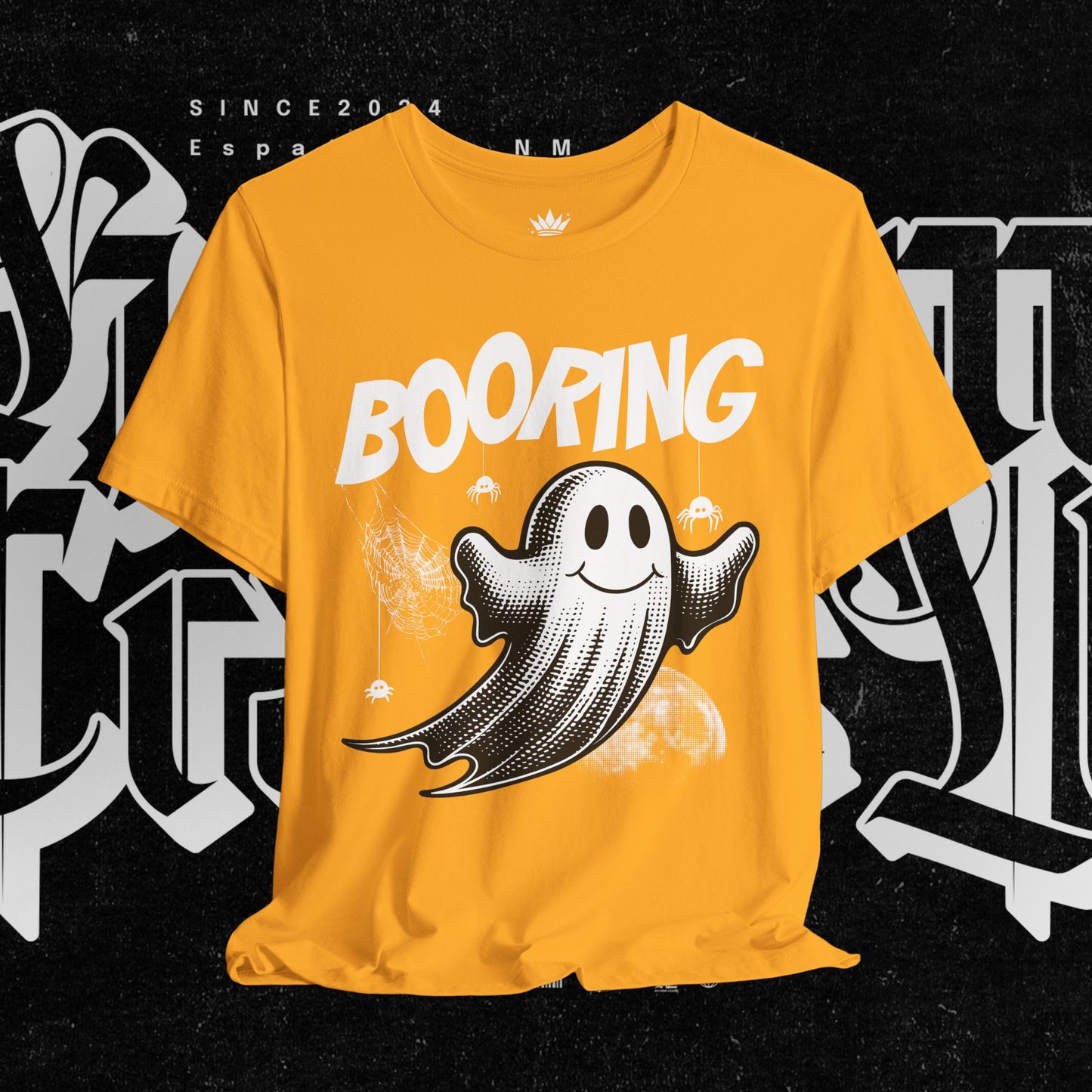 Ghostly Boo-Ring Fun Tee - Spooky Vibes, Perfect for Halloween, Casual Wear, Gift for Ghost Lovers, Graphic Tee, Trendy Outfit