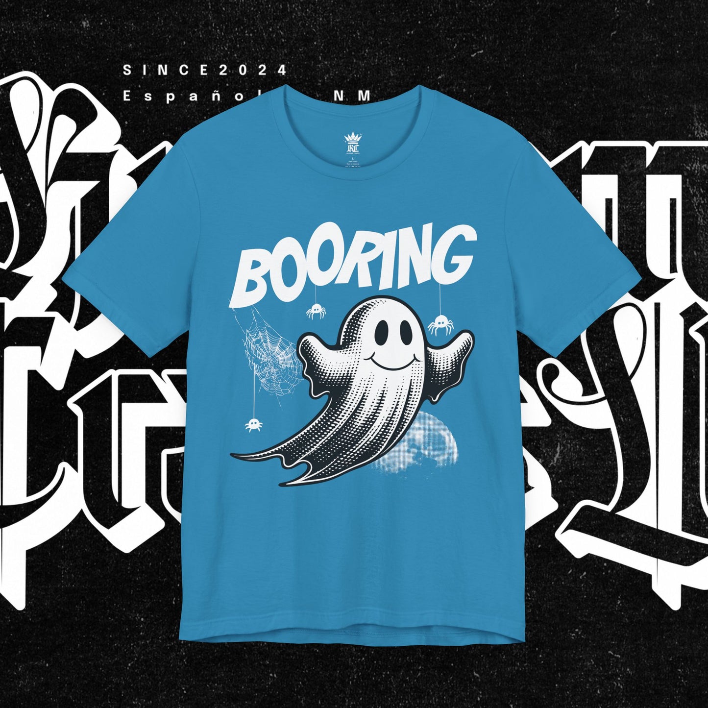 Ghostly Boo-Ring Fun Tee - Spooky Vibes, Perfect for Halloween, Casual Wear, Gift for Ghost Lovers, Graphic Tee, Trendy Outfit