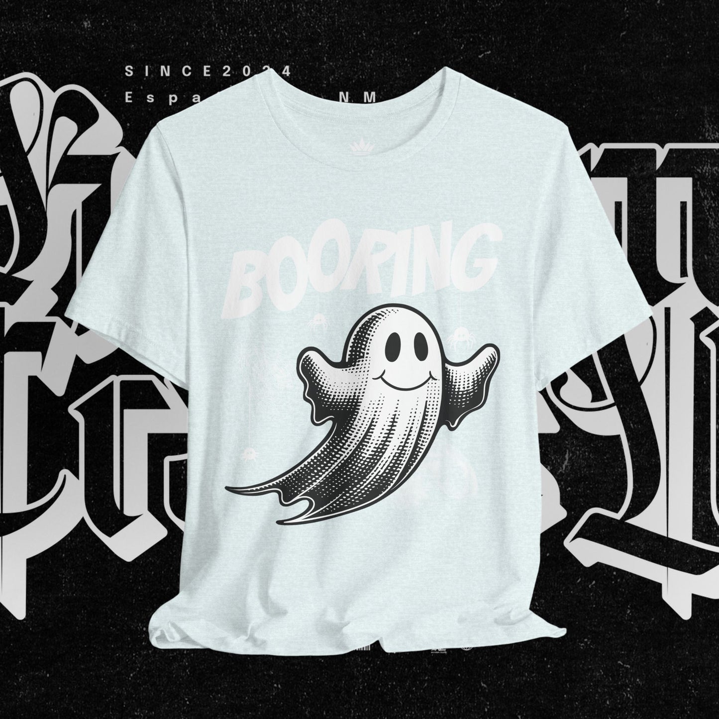 Ghostly Boo-Ring Fun Tee - Spooky Vibes, Perfect for Halloween, Casual Wear, Gift for Ghost Lovers, Graphic Tee, Trendy Outfit
