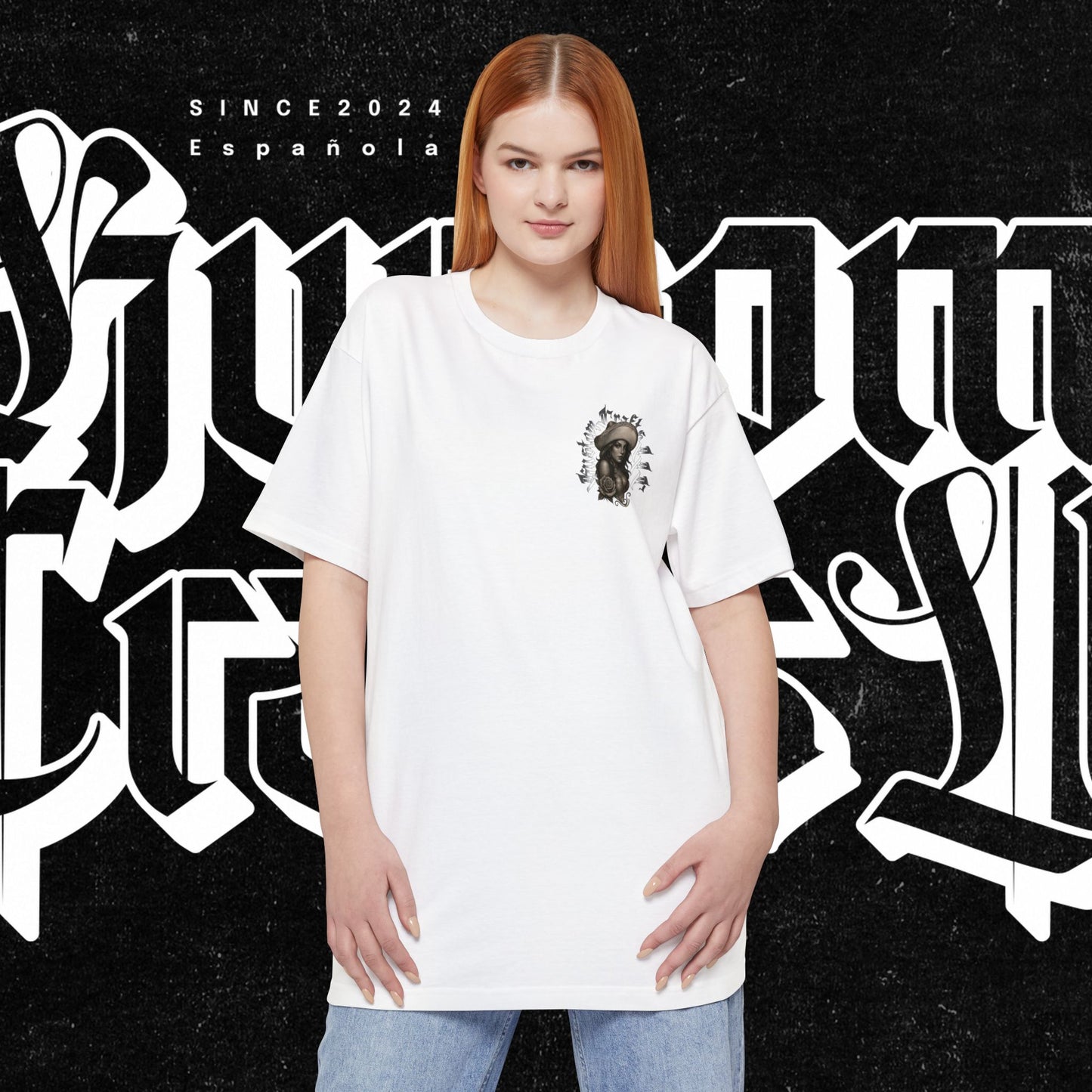 TALL-T Senora Street Art Unisex TALL T-Shirt, Graphic Tee for Urban Style, Casual Wear, Gift for Art Lovers, Birthday, Streetwear