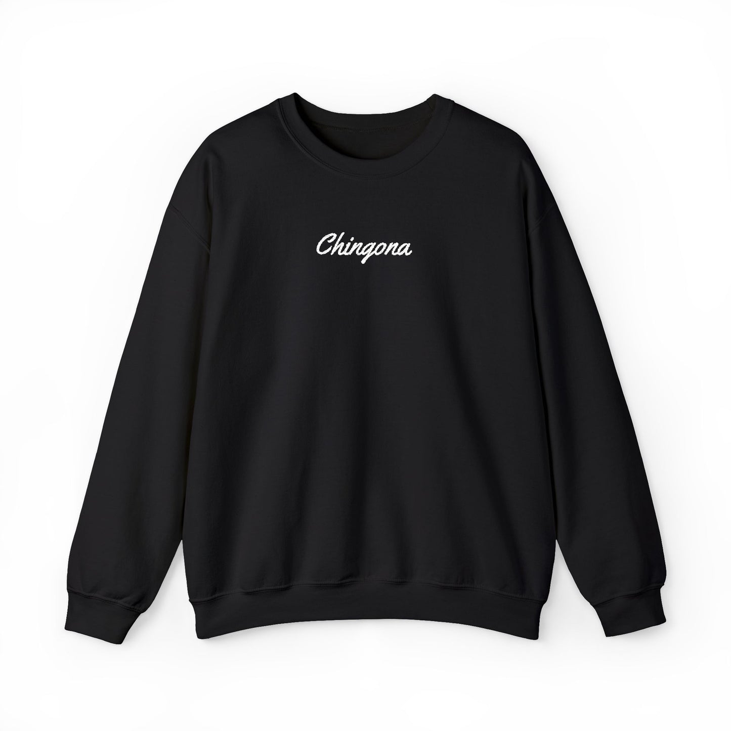 Chingona Embroidery Heavy Blend Crewneck Sweatshirt