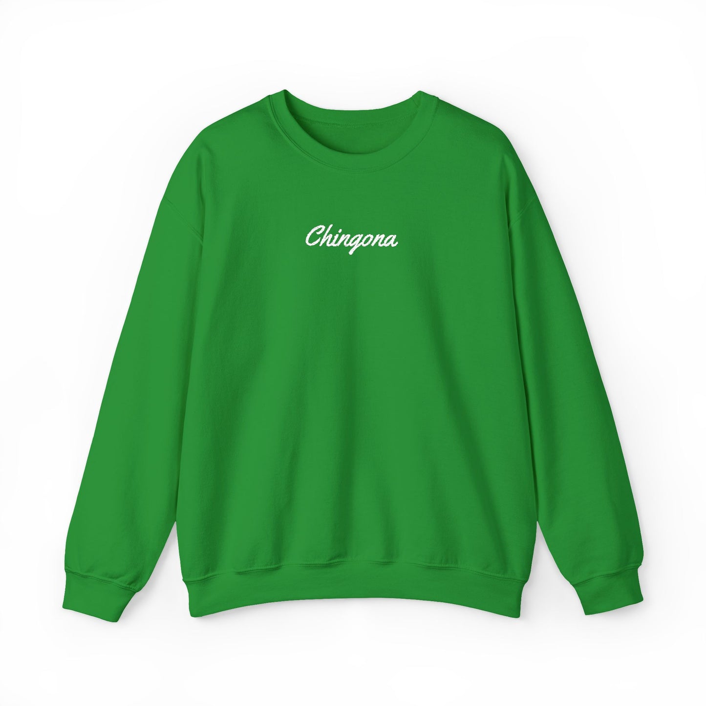 Chingona Embroidery Heavy Blend Crewneck Sweatshirt