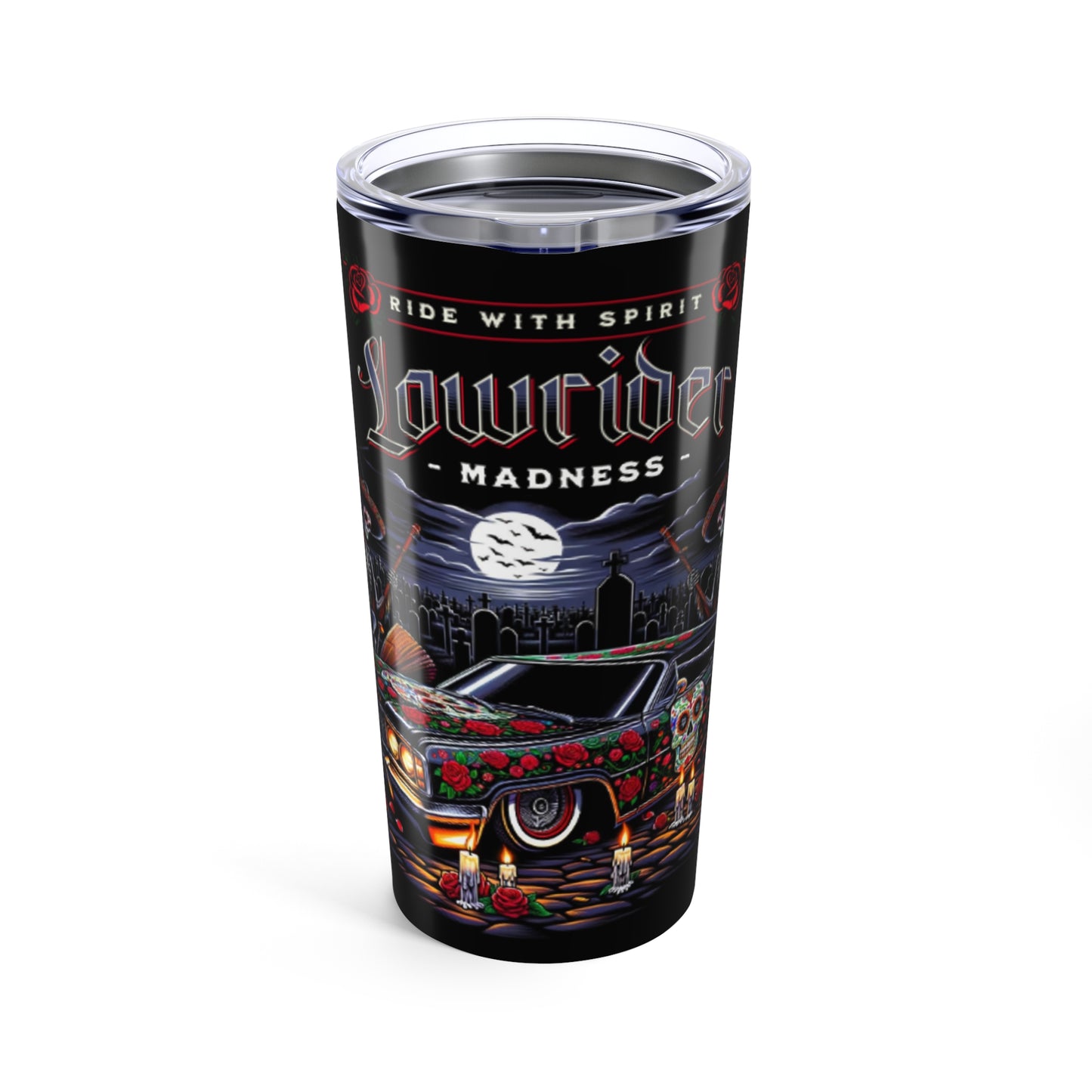 Lowrider Madness Tumbler 20oz, Custom Travel Mug, Car Enthusiast Gift, Vintage Style Drinkware, Perfect for Gifting