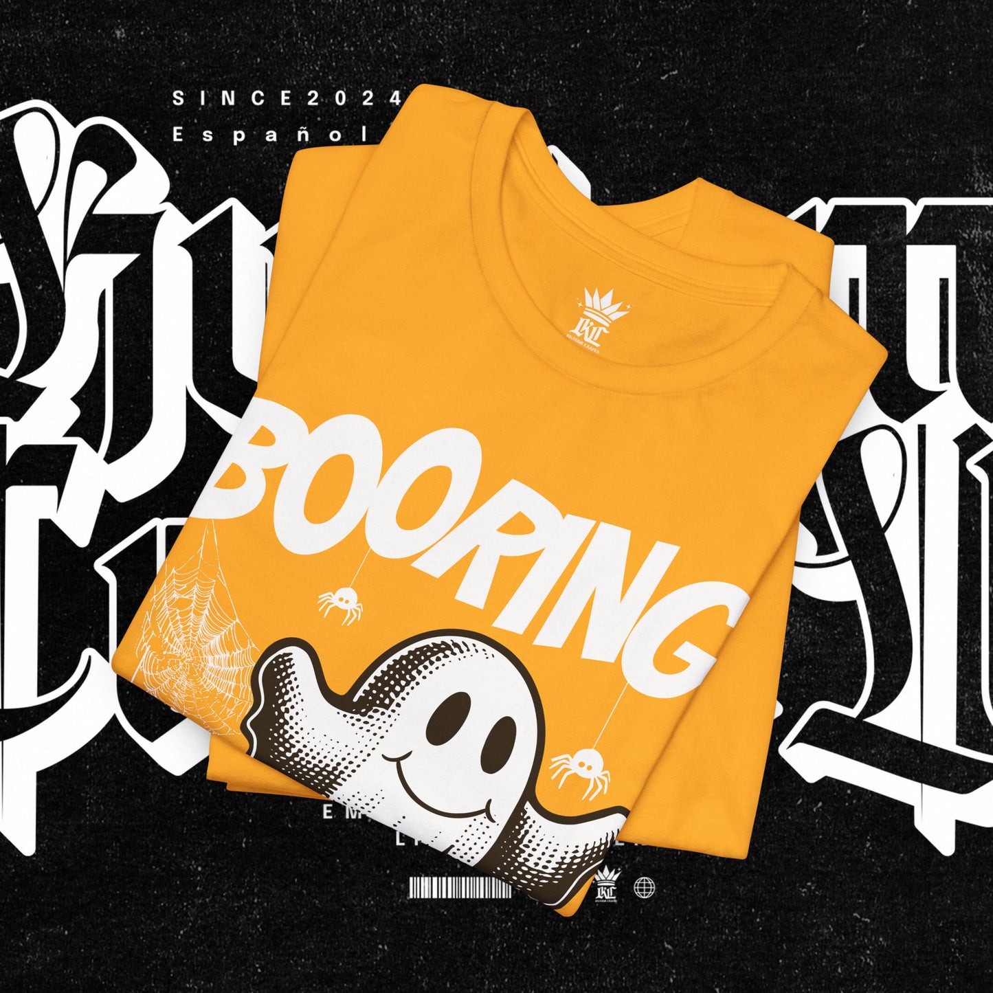 Ghostly Boo-Ring Fun Tee - Spooky Vibes, Perfect for Halloween, Casual Wear, Gift for Ghost Lovers, Graphic Tee, Trendy Outfit