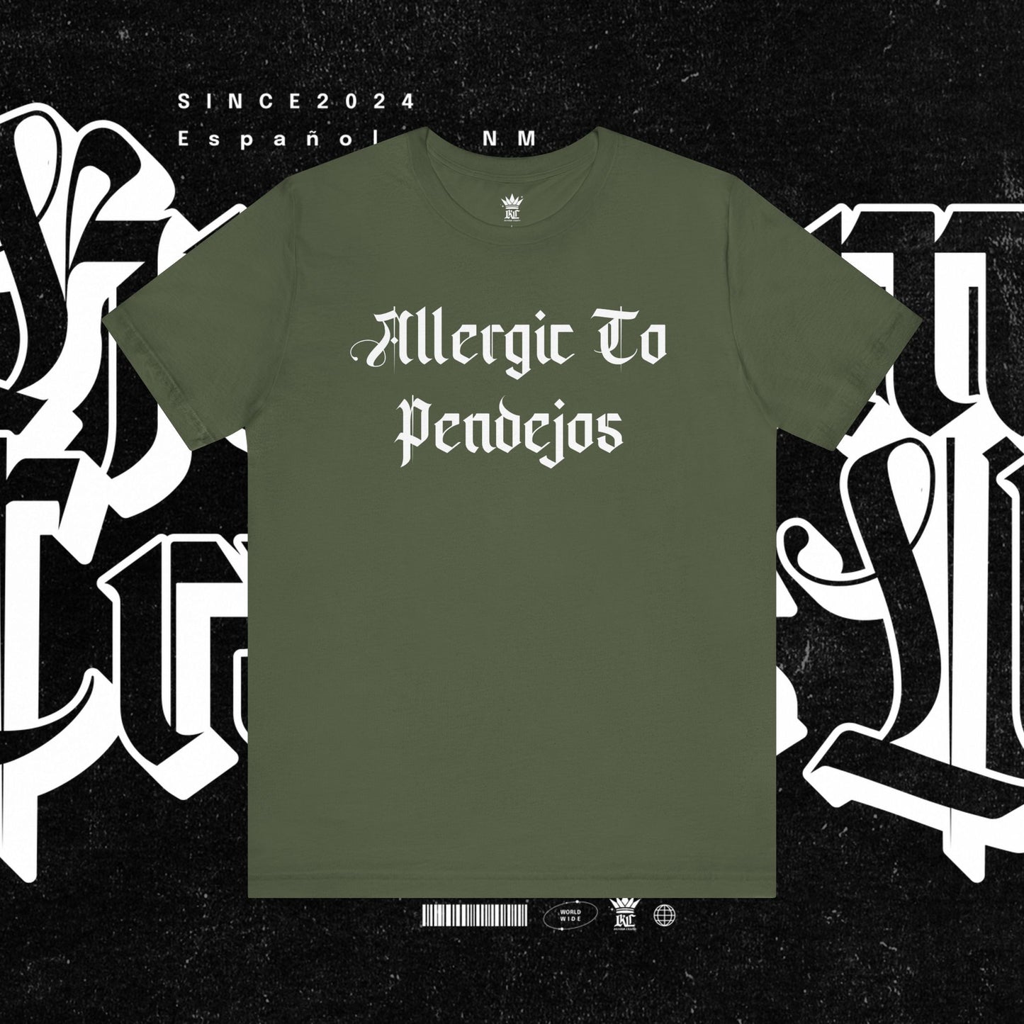 Allergic to Pendejos Unisex Jersey Tee | Casual Humor Shirt | Gift for Friends, Birthday, Humor Apparel, Everyday Wear