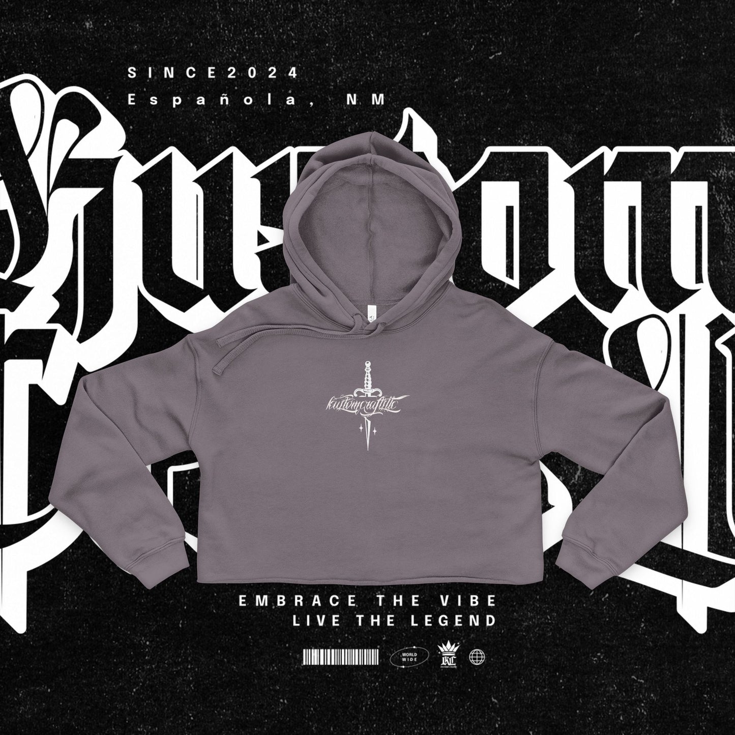 Urban Legend Cropped Hoodie | Embrace the Vibe, Women's Fashion, Streetwear, Casual Wear, Gift for Her, Fall Style