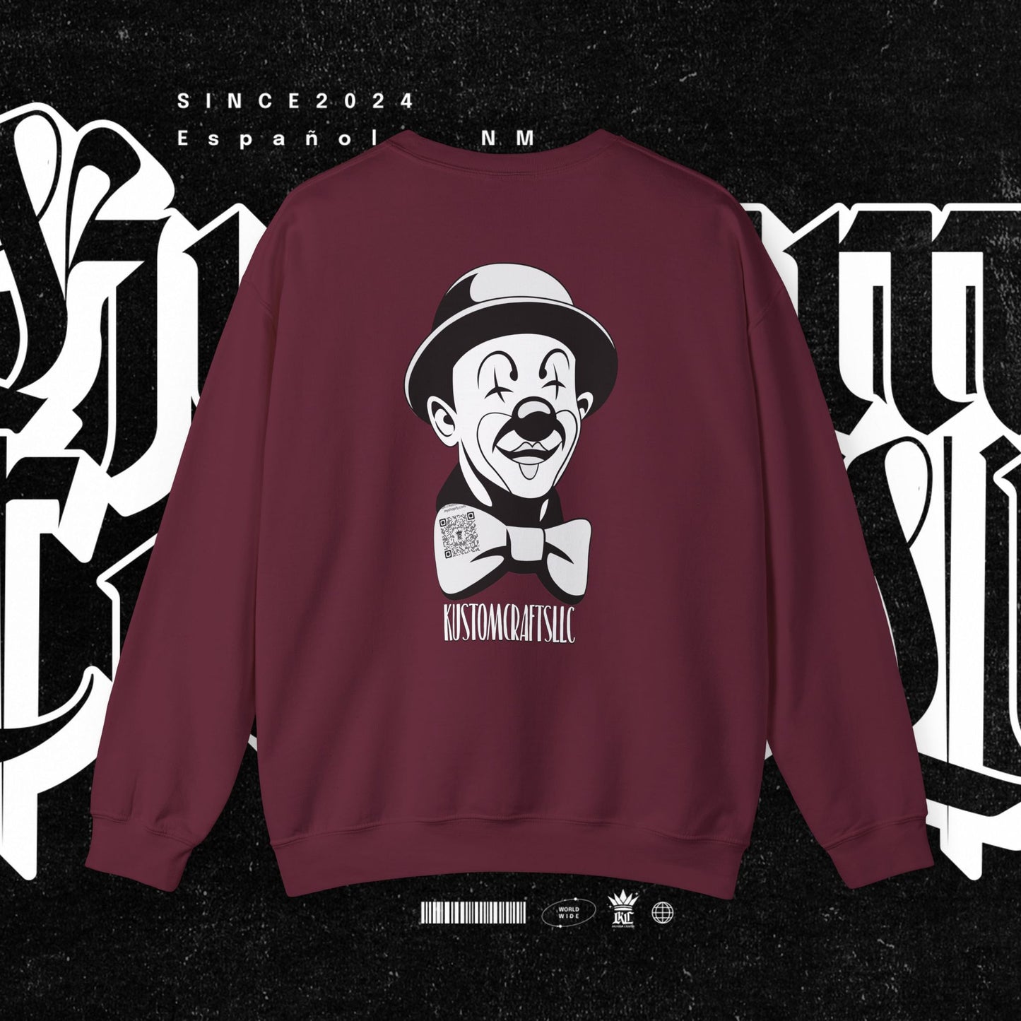 Class Clown Vintage-Style Comedic Crewneck Sweatshirt, Unisex Funny Sweatshirt, Retro Comedy Gift, Everyday Casual Wear, Perfect for Laughter Lovers