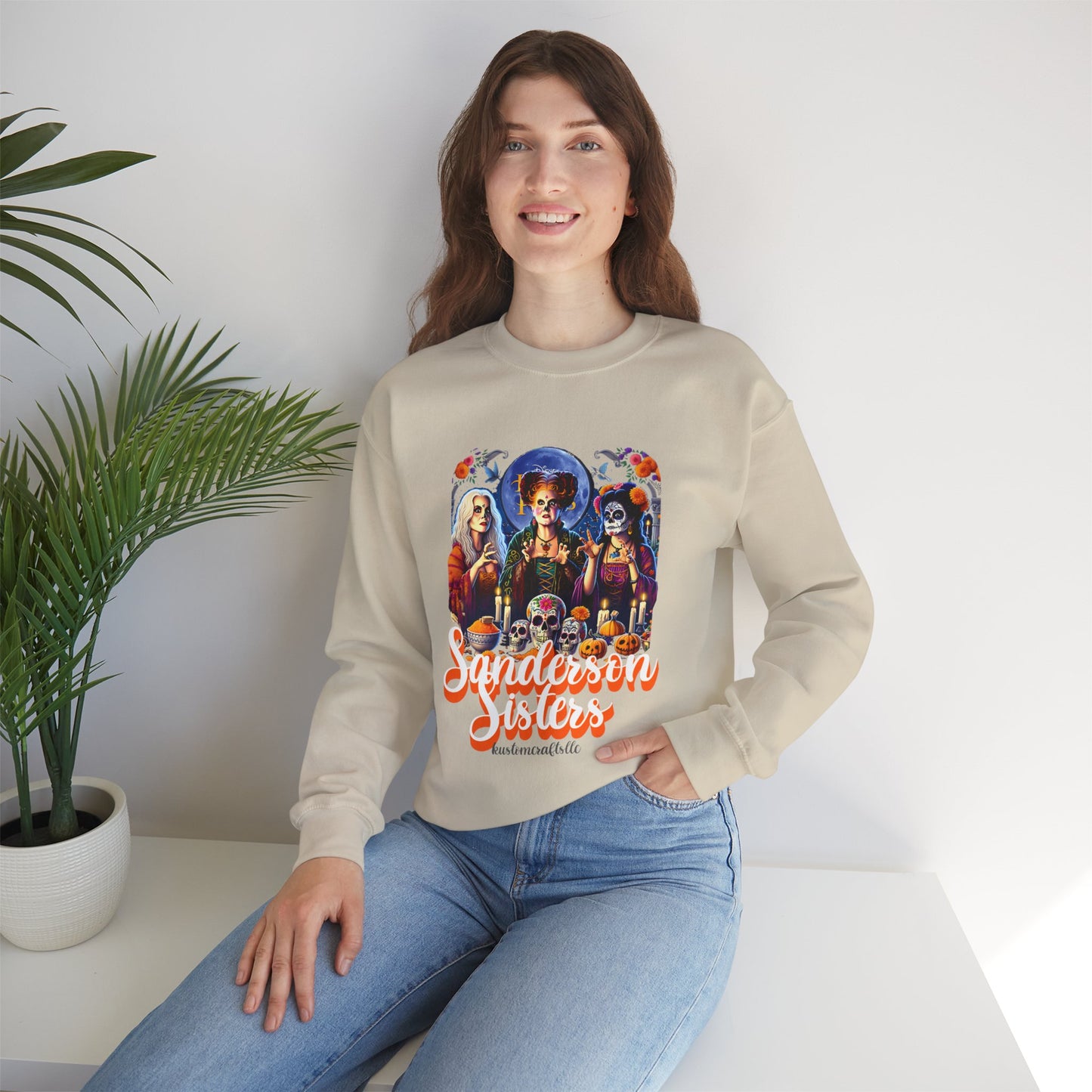 Sanderson Sisters Crewneck Sweatshirt, Halloween Sweatshirt, Casual Fall Fashion, Unisex Sweater, Art Print Sweatshirt