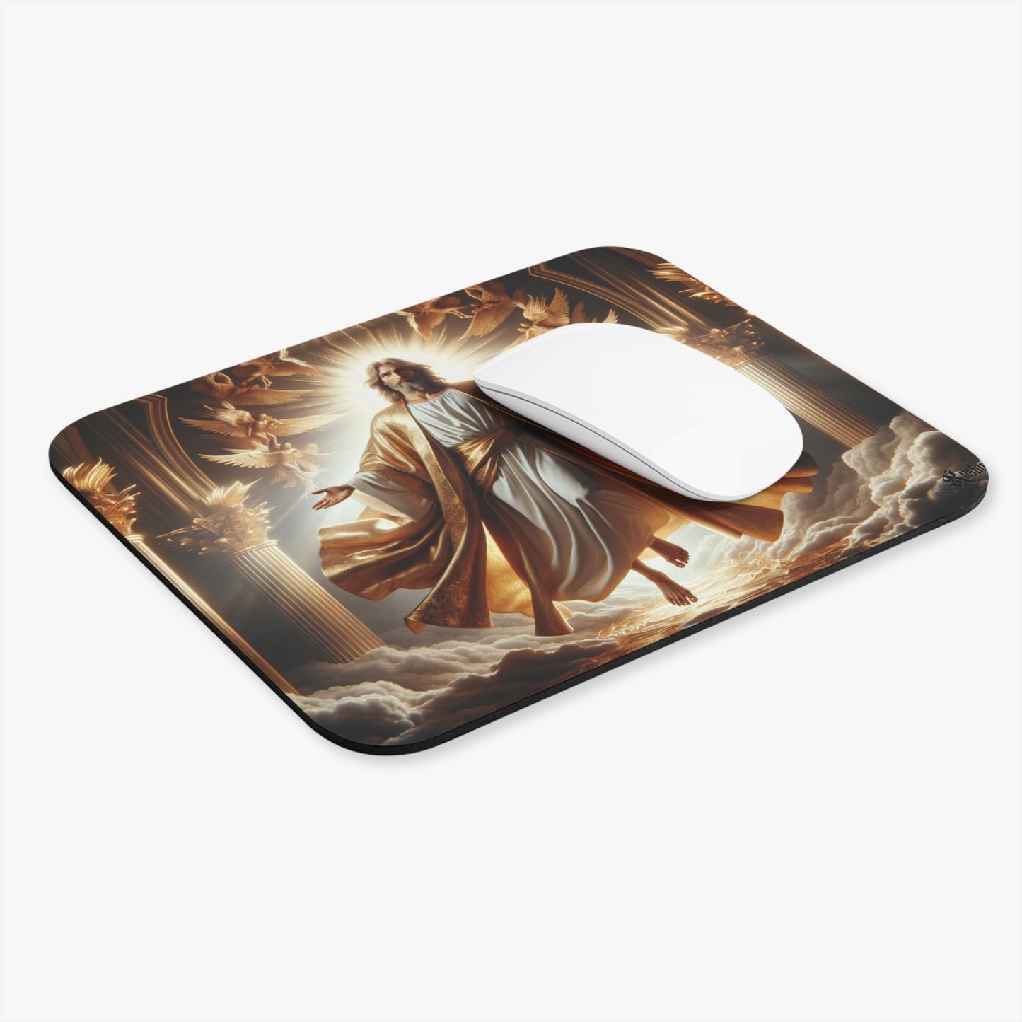 Heavenly Inspired Mouse Pad, Christian Gift, Office Desk Décor, Religious Art, Spiritual Workspace