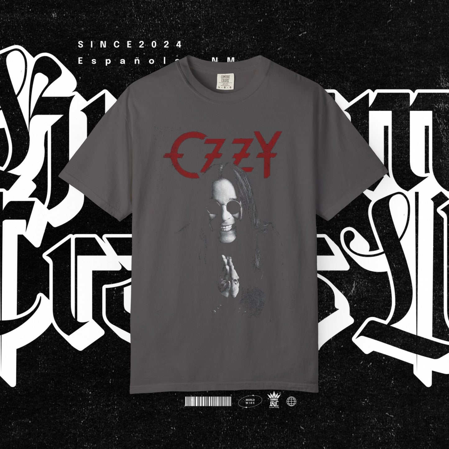 RIP Ozzy Edgy Graphic T-Shirt, Unisex Soft Tee, Casual Streetwear, Concert Outfit, Gift for Music Lovers, Artistic Apparel