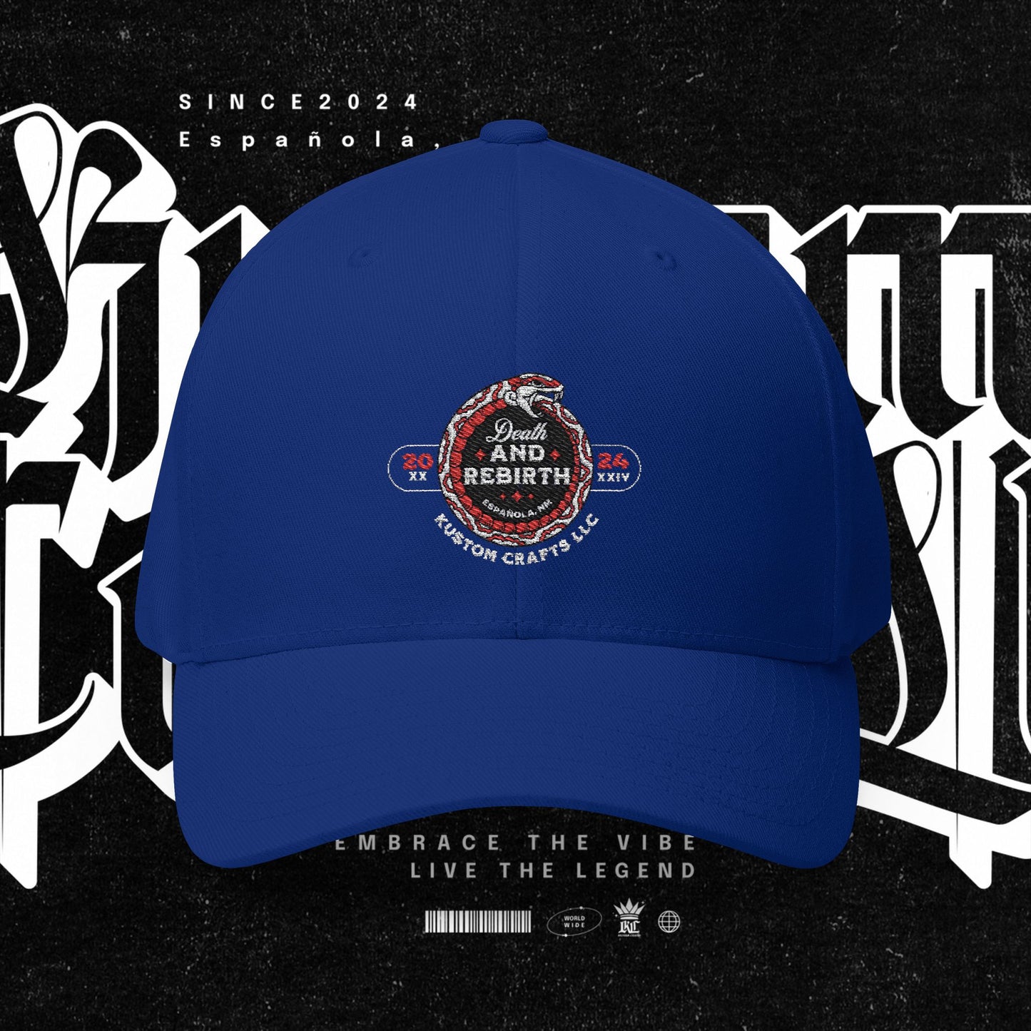 Embroidered Death and Rebirth Cap