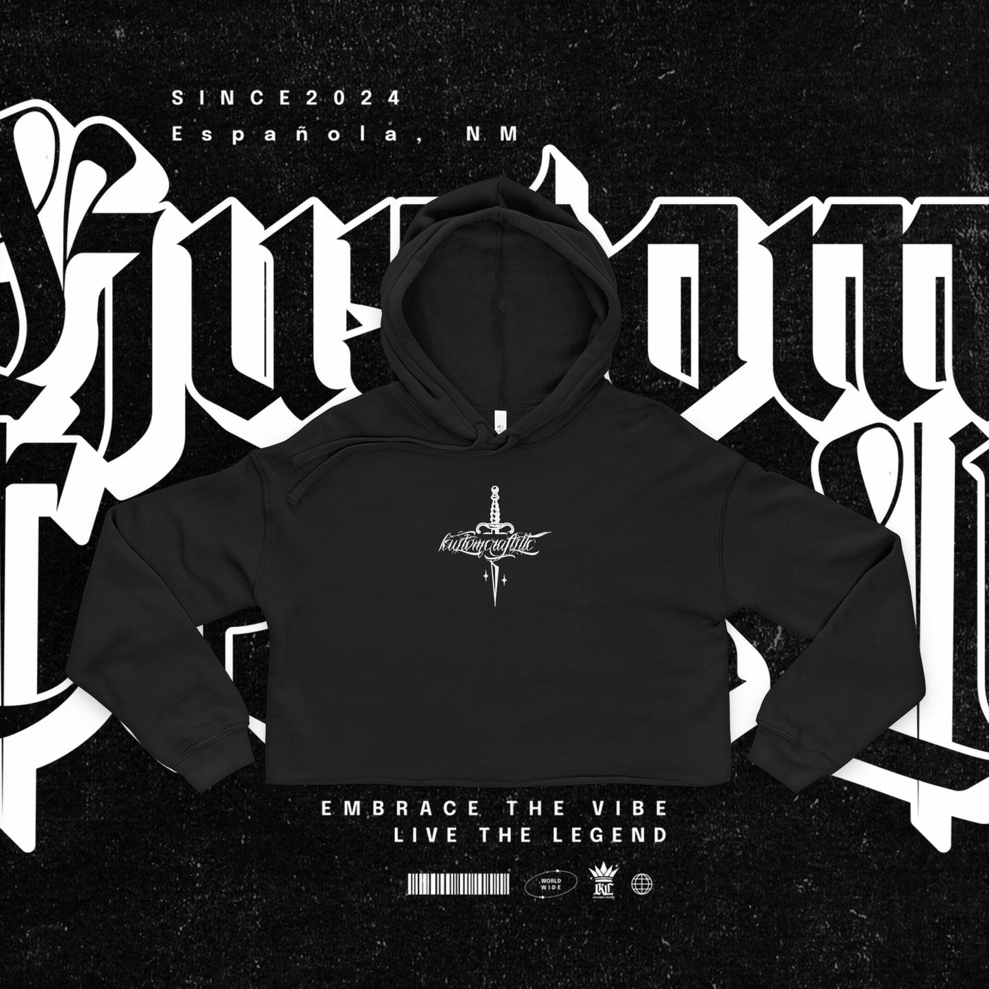 Urban Legend Cropped Hoodie | Embrace the Vibe, Women's Fashion, Streetwear, Casual Wear, Gift for Her, Fall Style