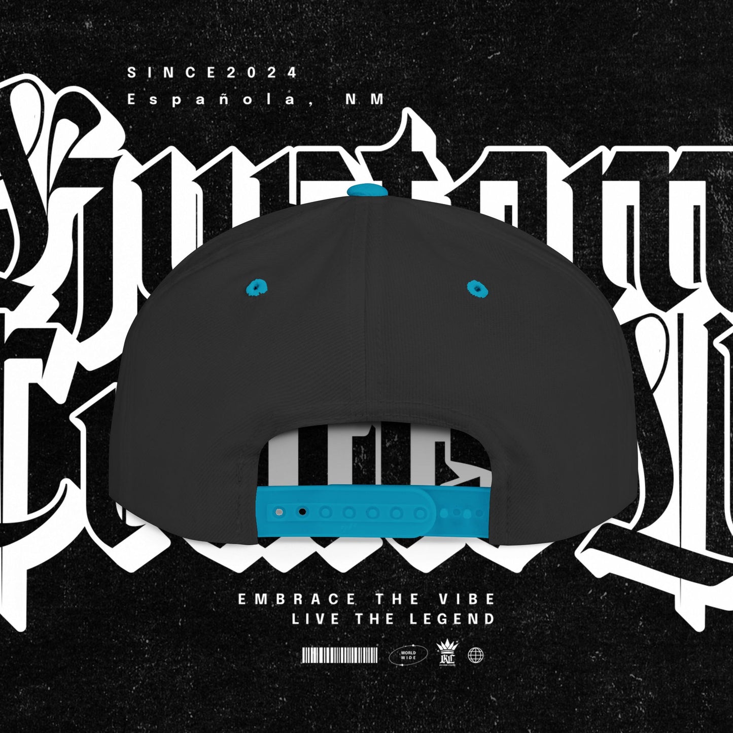 Custom Flat Bill Snapback Hat | Embrace the Vibe, Live the Legend | Perfect for Streetwear, Festivals, Casual Outings, Gifts