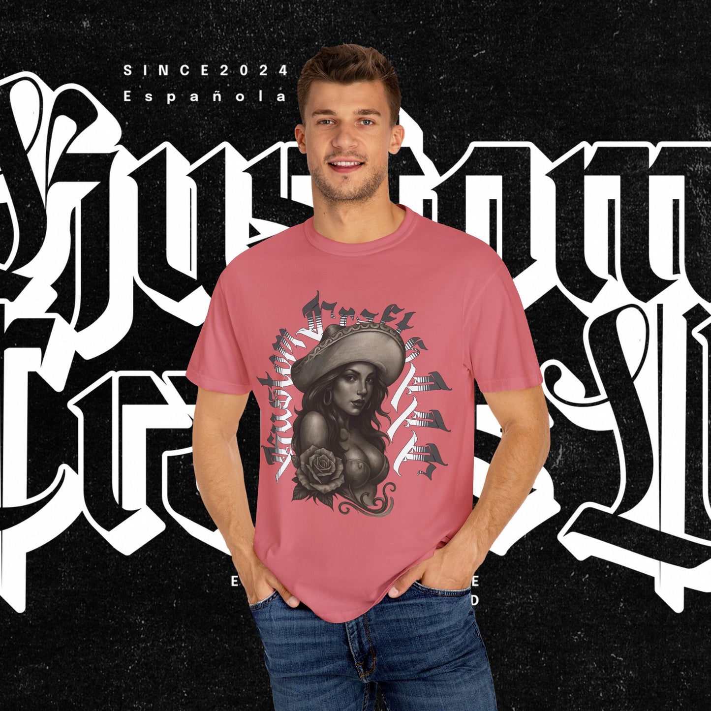 Senora Street T-shirt, Unisex Tee, Custom Graphic Shirt, Distressed Vintage Tee, Hipster Fashion Top