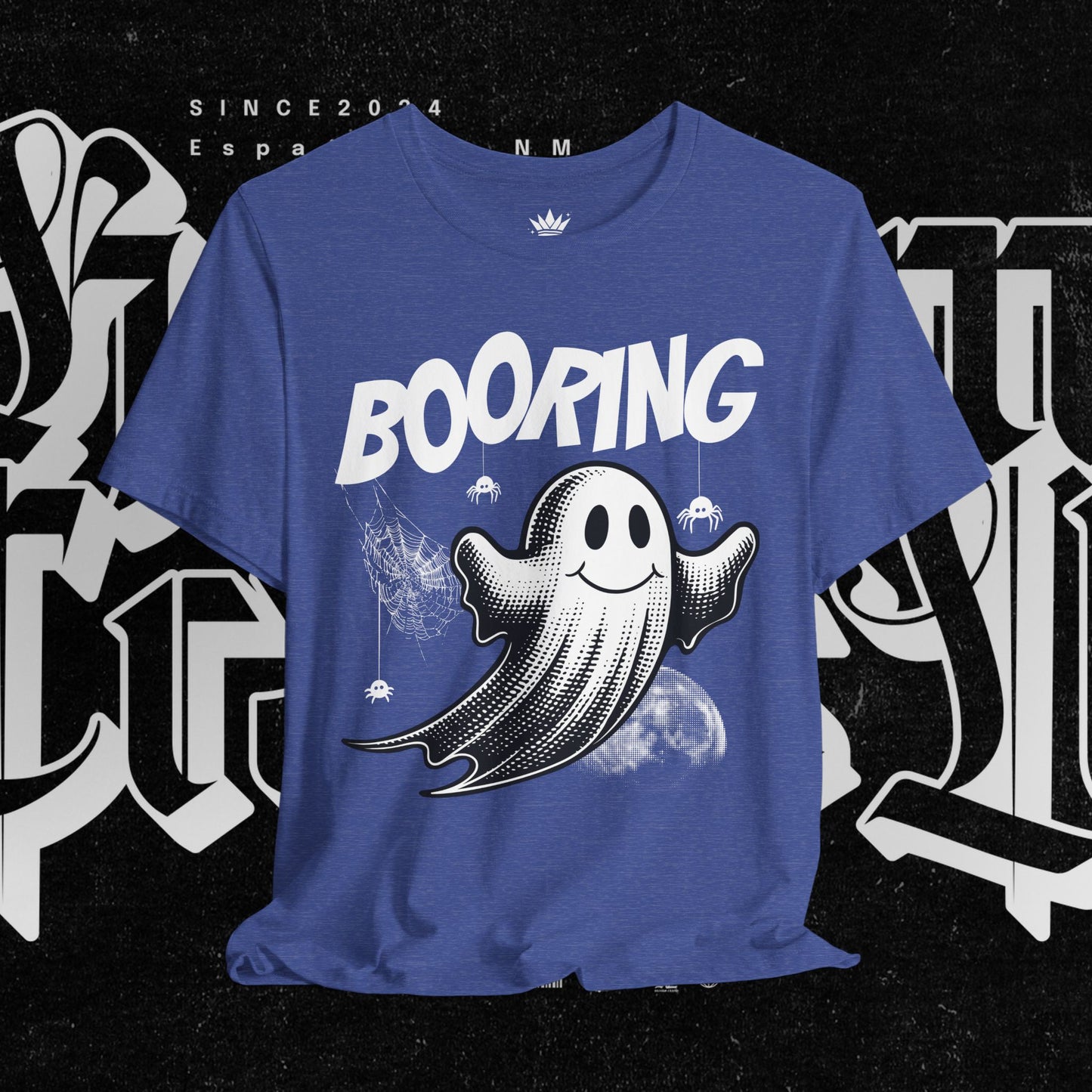 Ghostly Boo-Ring Fun Tee - Spooky Vibes, Perfect for Halloween, Casual Wear, Gift for Ghost Lovers, Graphic Tee, Trendy Outfit