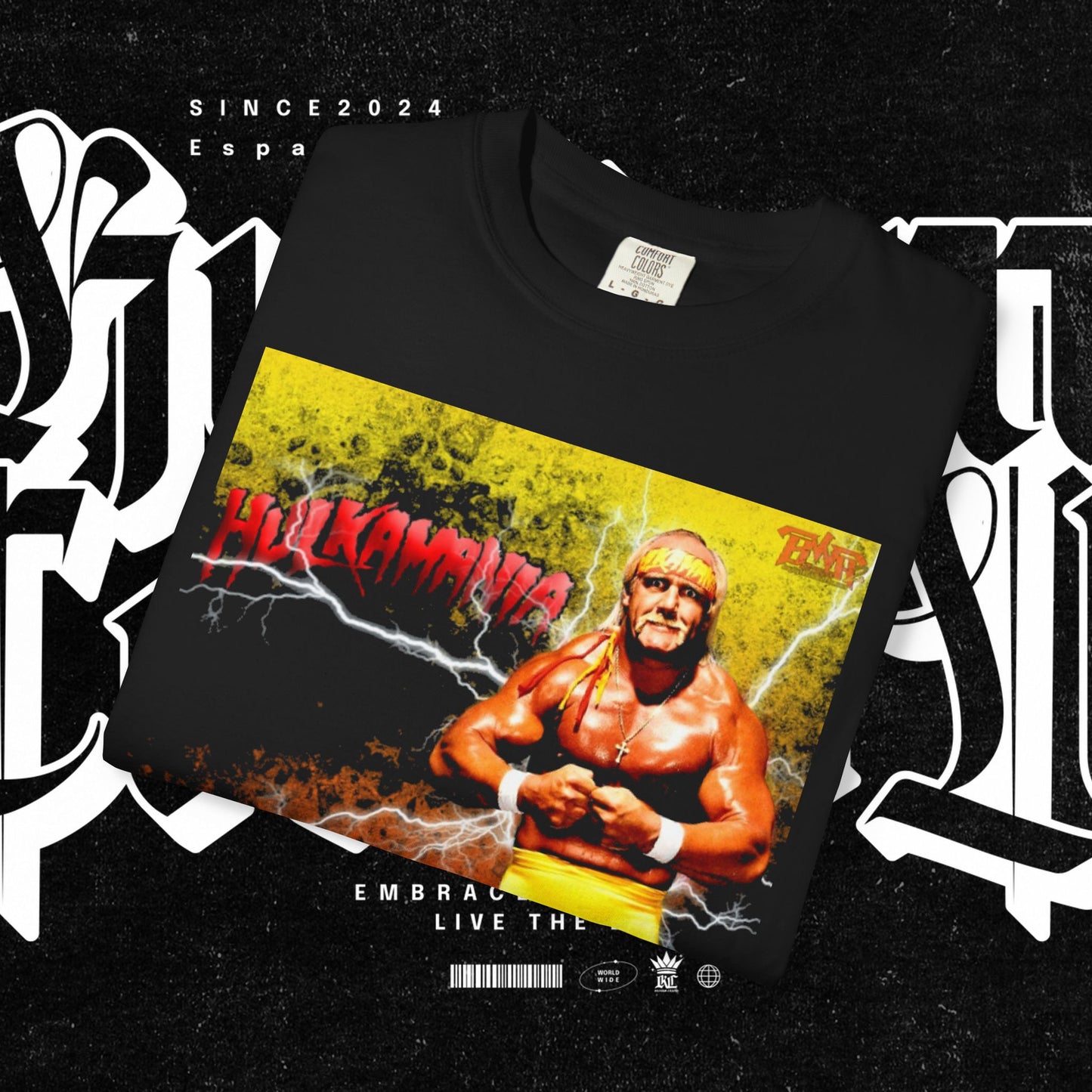 Hulk Hogan Wrestling Fan Unisex T-Shirt | Vintage Graphic Tee | Gamer Gift, Fan Apparel, Retro Style, Sportswear, Comic Con Outfit