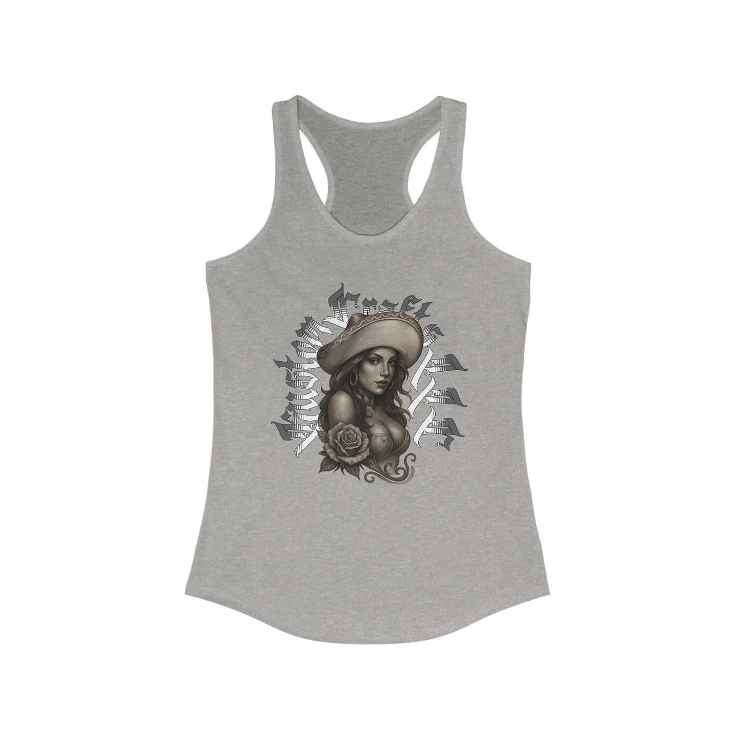 Senora Tank Top, Women's Racerback Tank, Ideal Sleeveless Shirt, Kustom Crafts LLC, Summer Clothing