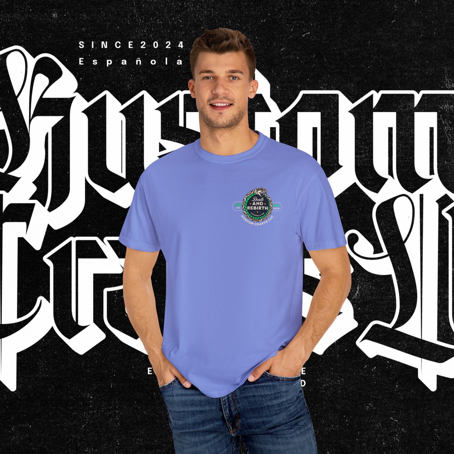 Death and Rebirth Snake Graphic Tee, Death Rebirth Unisex T-shirt, Streetwear Alternative Fashion, Serpent Design Shirt, Edgy Clothing