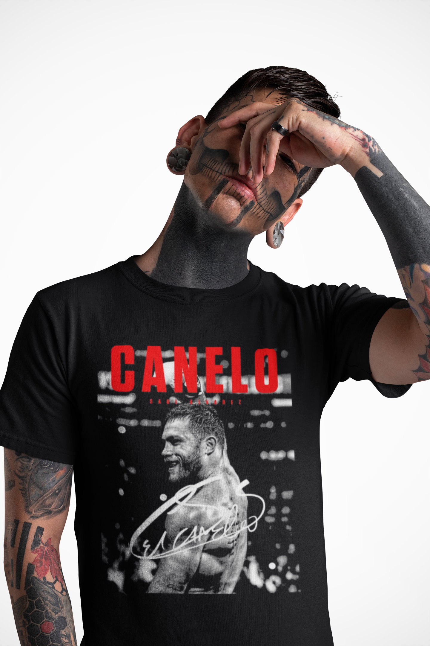 Canelo Alvarez Inspired Unisex Garment-Dyed Tee, Boxing Fan Apparel, Sporty Graphic T-shirt, Unique Gift for Him, Fitness Enthusiast Merch
