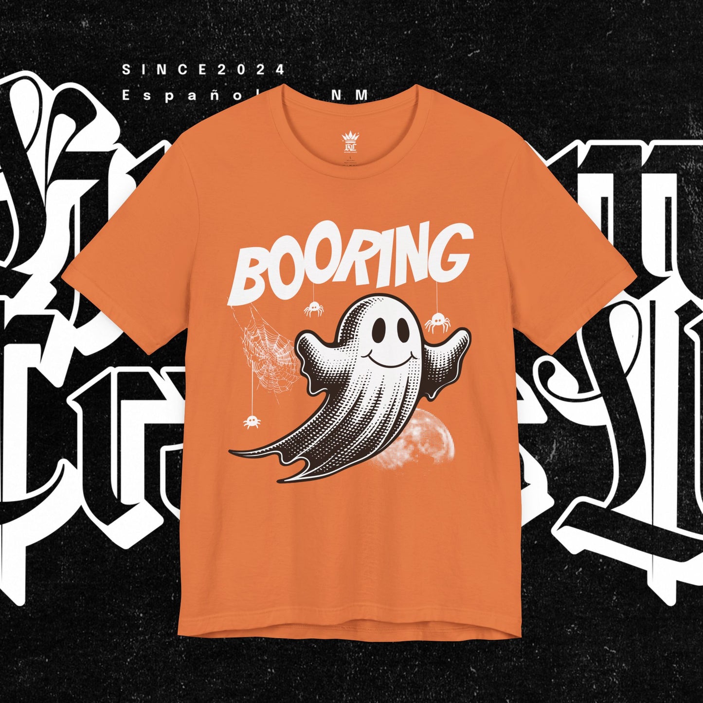 Ghostly Boo-Ring Fun Tee - Spooky Vibes, Perfect for Halloween, Casual Wear, Gift for Ghost Lovers, Graphic Tee, Trendy Outfit