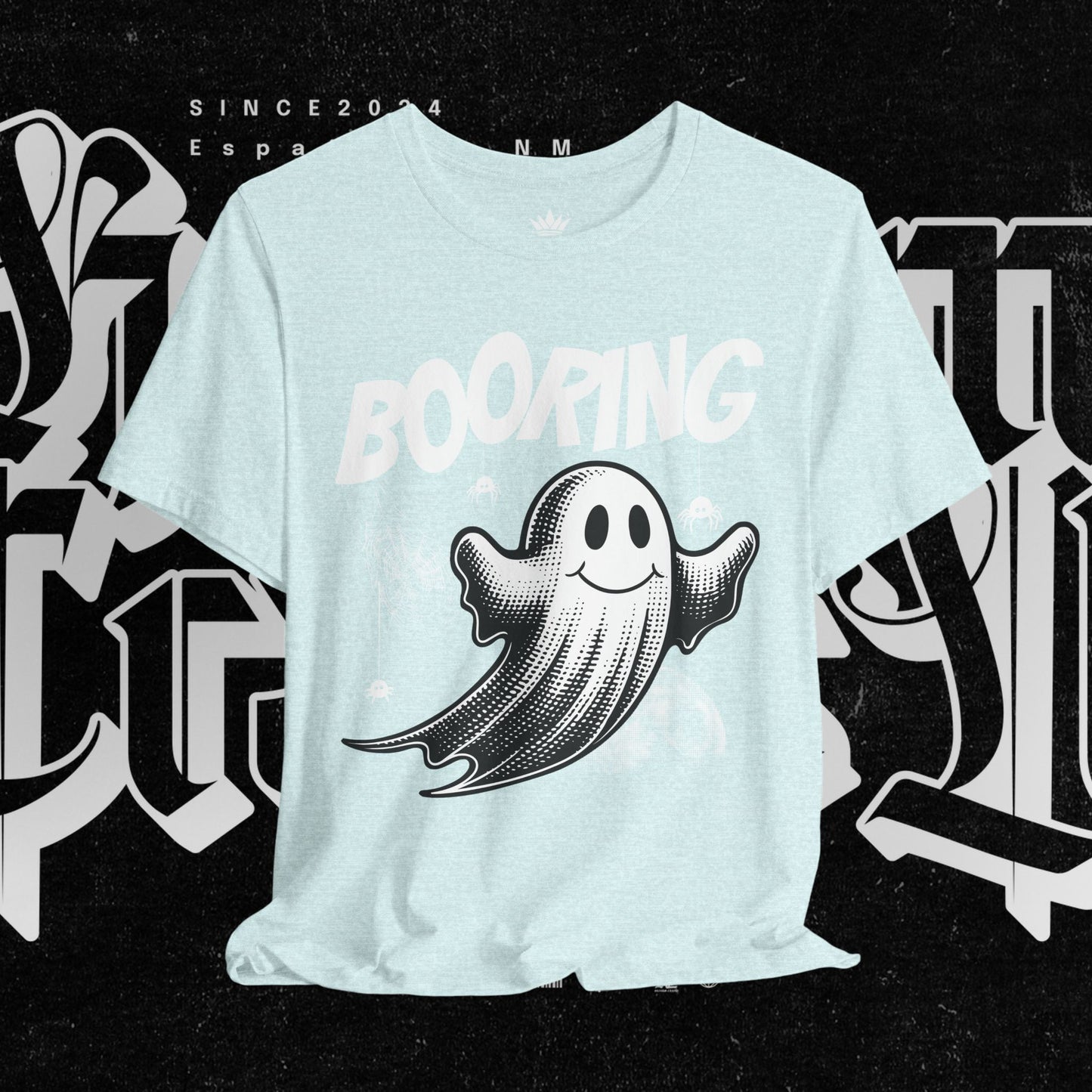Ghostly Boo-Ring Fun Tee - Spooky Vibes, Perfect for Halloween, Casual Wear, Gift for Ghost Lovers, Graphic Tee, Trendy Outfit