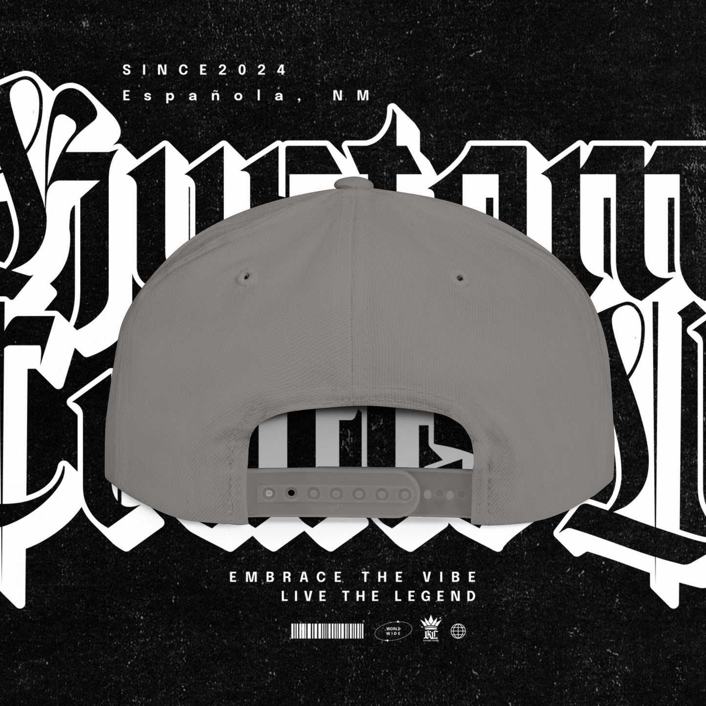 Custom Flat Bill Snapback Hat | Embrace the Vibe, Live the Legend | Perfect for Streetwear, Festivals, Casual Outings, Gifts