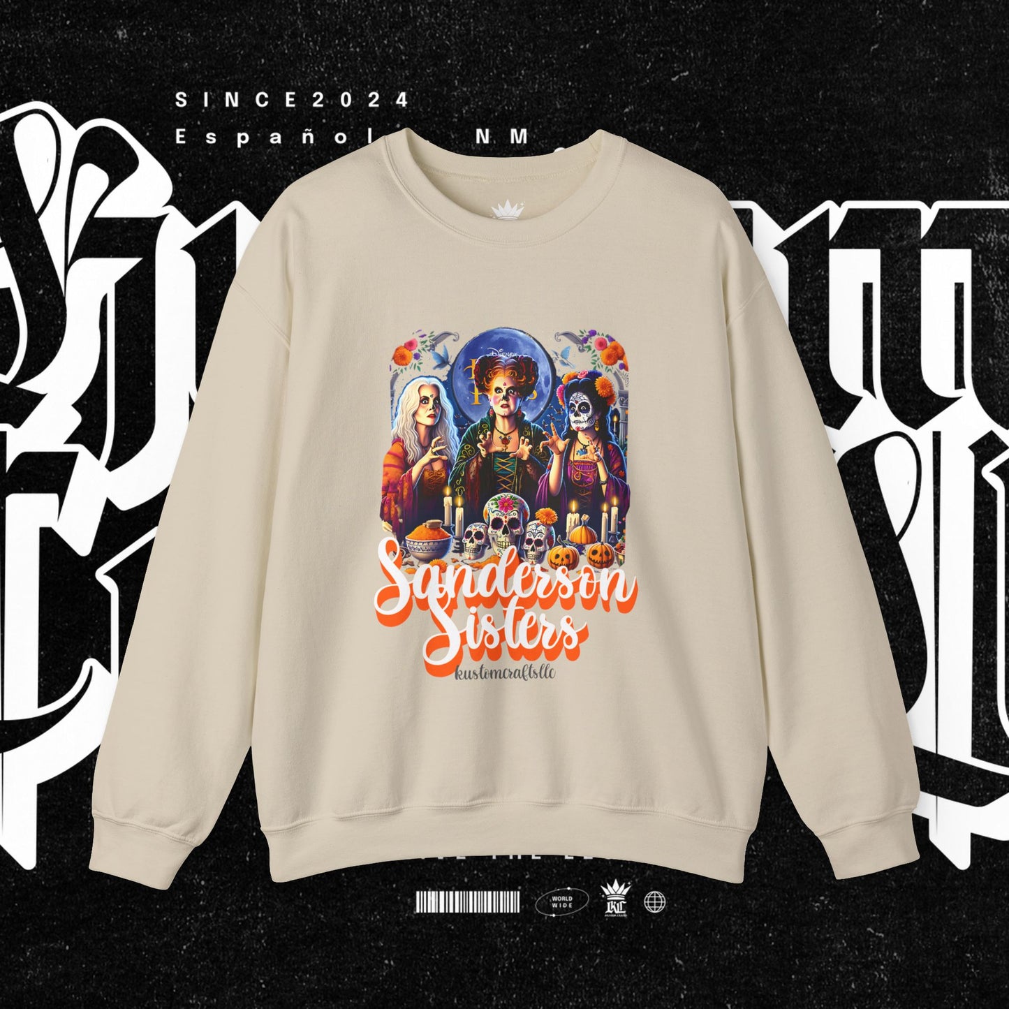 Sanderson Sisters Crewneck Sweatshirt, Halloween Sweatshirt, Casual Fall Fashion, Unisex Sweater, Art Print Sweatshirt