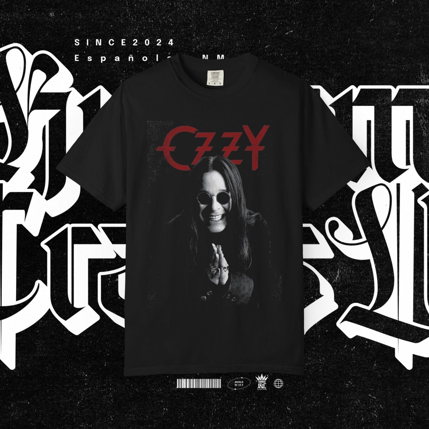 RIP Ozzy Edgy Graphic T-Shirt, Unisex Soft Tee, Casual Streetwear, Concert Outfit, Gift for Music Lovers, Artistic Apparel