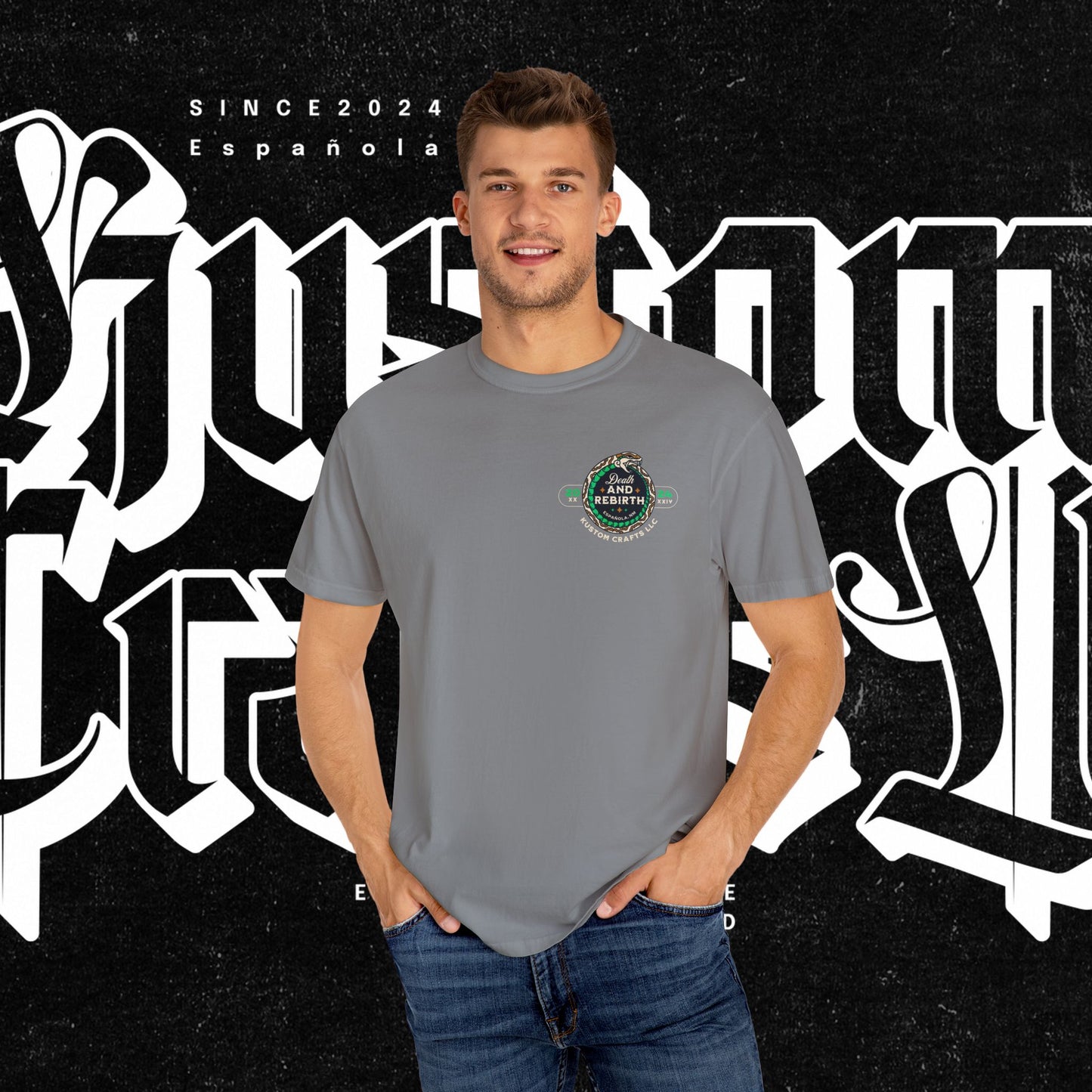 Death and Rebirth Snake Graphic Tee, Death Rebirth Unisex T-shirt, Streetwear Alternative Fashion, Serpent Design Shirt, Edgy Clothing