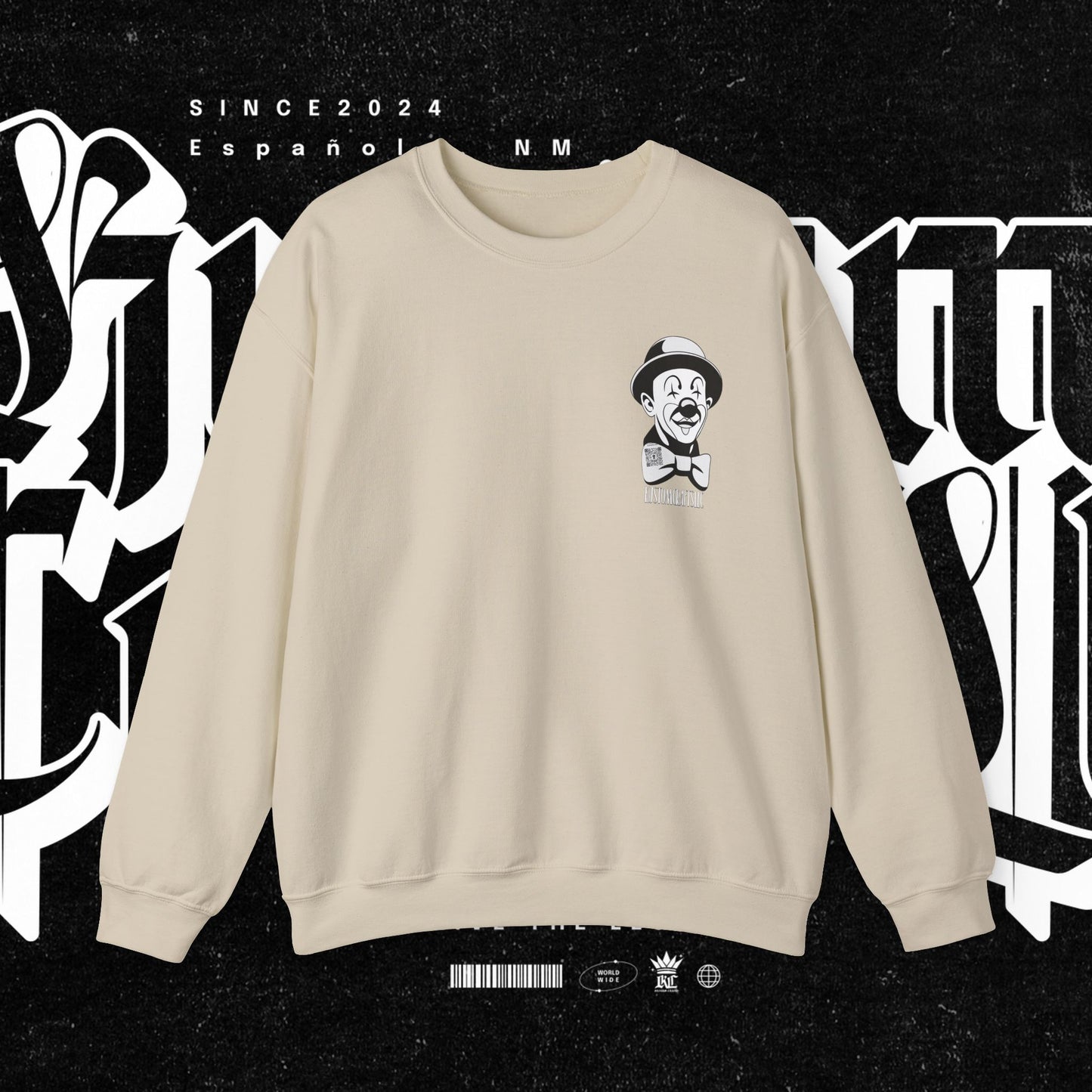 Class Clown Vintage-Style Comedic Crewneck Sweatshirt, Unisex Funny Sweatshirt, Retro Comedy Gift, Everyday Casual Wear, Perfect for Laughter Lovers