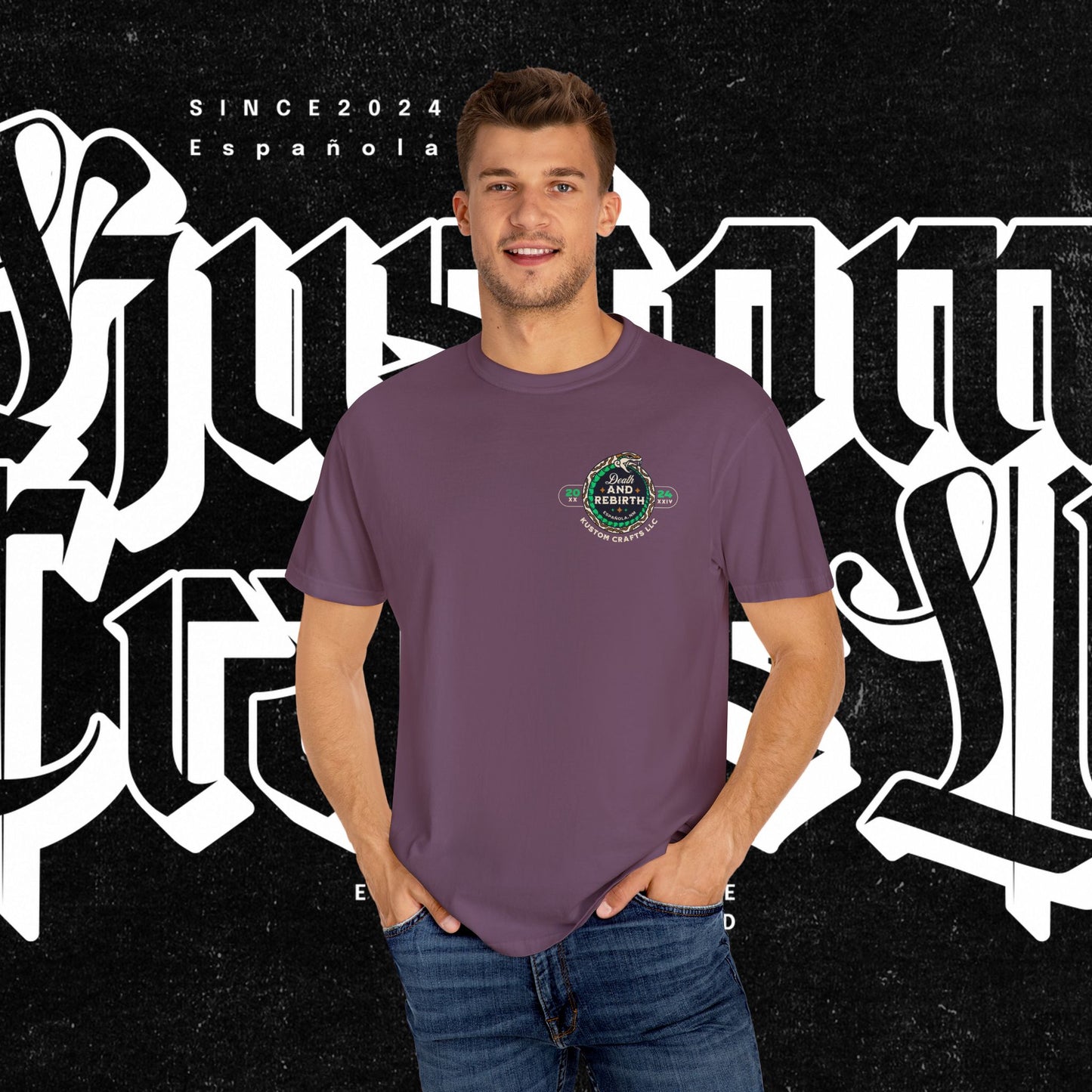 Death and Rebirth Snake Graphic Tee, Death Rebirth Unisex T-shirt, Streetwear Alternative Fashion, Serpent Design Shirt, Edgy Clothing