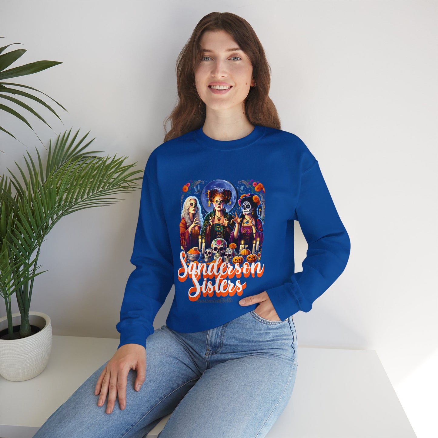 Sanderson Sisters Crewneck Sweatshirt, Halloween Sweatshirt, Casual Fall Fashion, Unisex Sweater, Art Print Sweatshirt