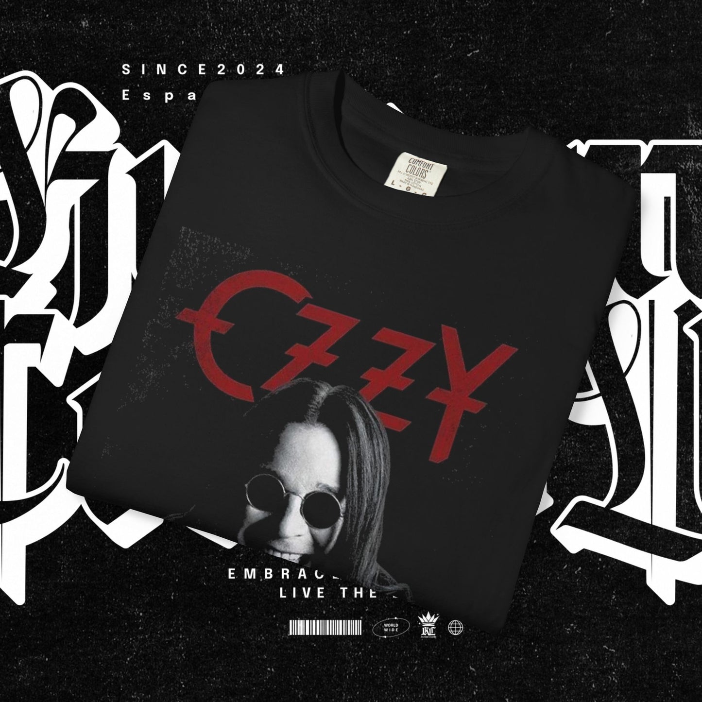 RIP Ozzy Edgy Graphic T-Shirt, Unisex Soft Tee, Casual Streetwear, Concert Outfit, Gift for Music Lovers, Artistic Apparel