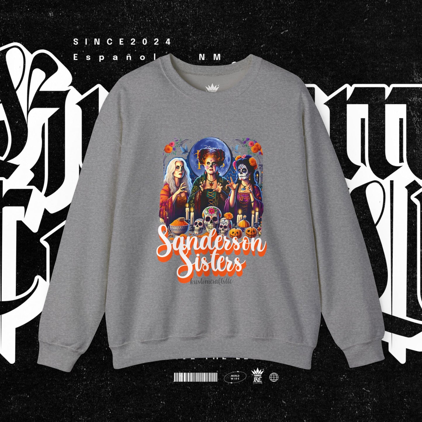 Sanderson Sisters Crewneck Sweatshirt, Halloween Sweatshirt, Casual Fall Fashion, Unisex Sweater, Art Print Sweatshirt
