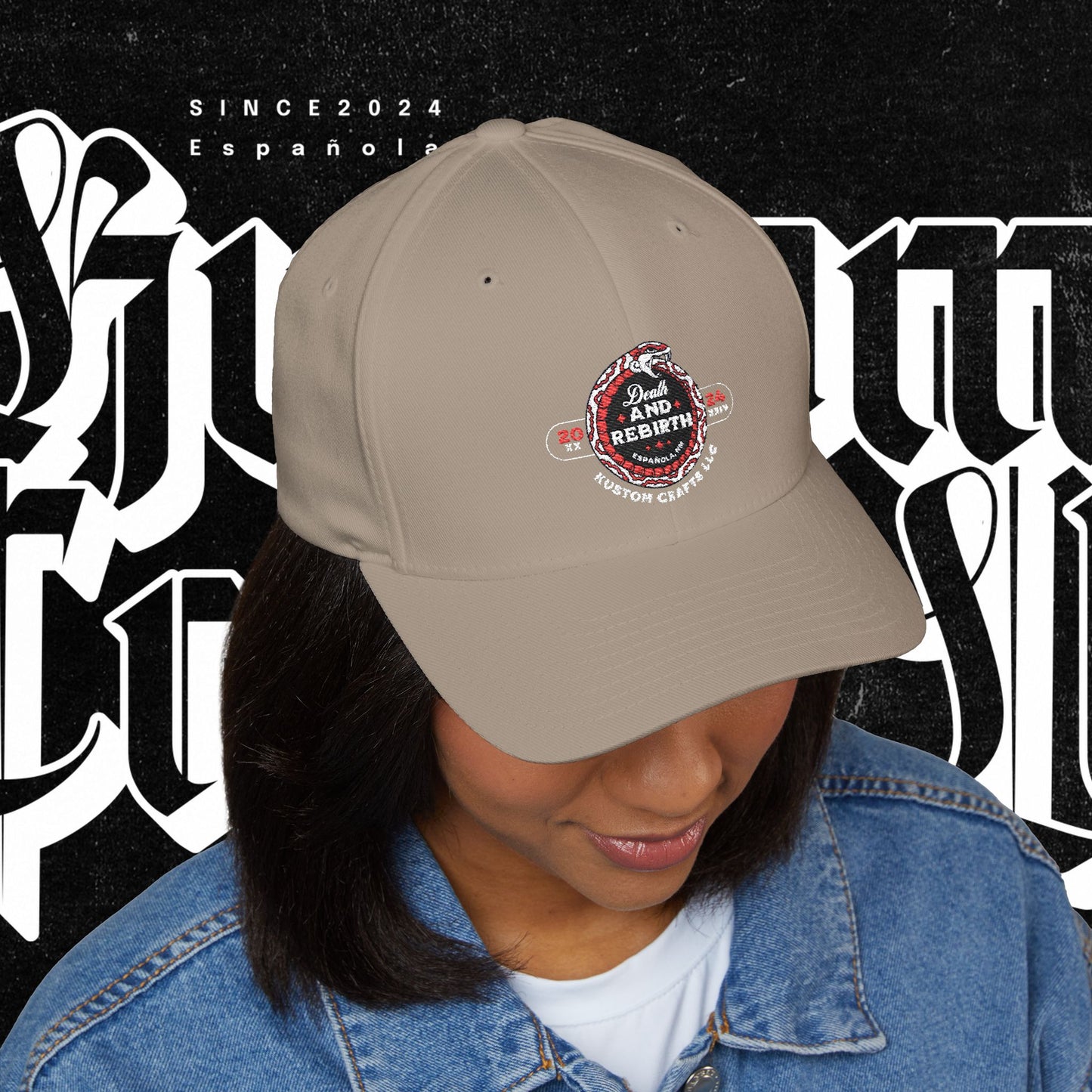 Embroidered Death and Rebirth Cap